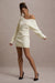 Terra | Mini-robe surdimentionnée en faux mohair crème