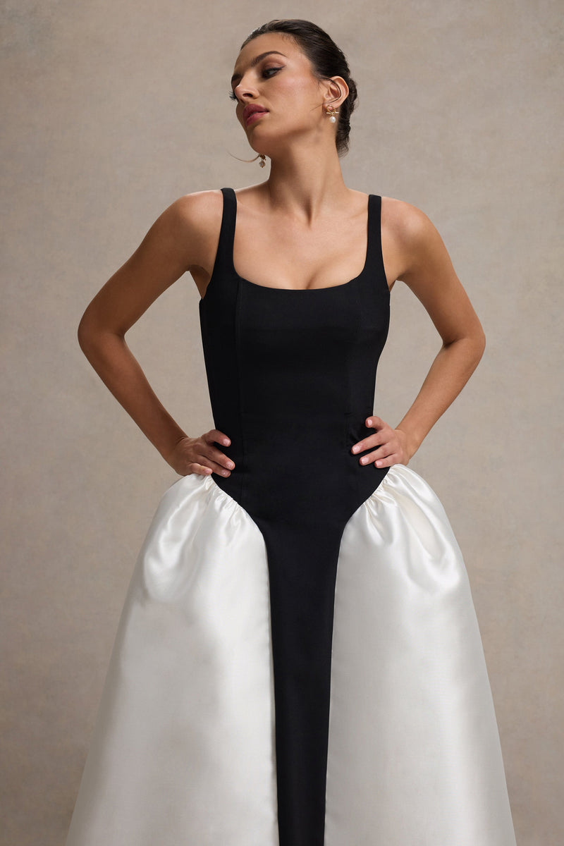 Robe Noire An'ge En Crêpe - Taille M/L, Neuve Sans étiquettes, Style évasé