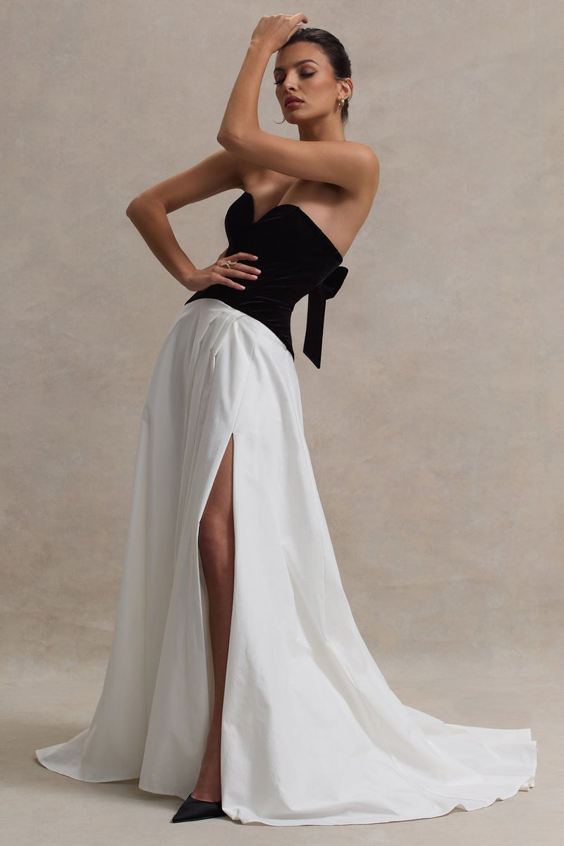 Robe Maxi Corset - Crème Florale