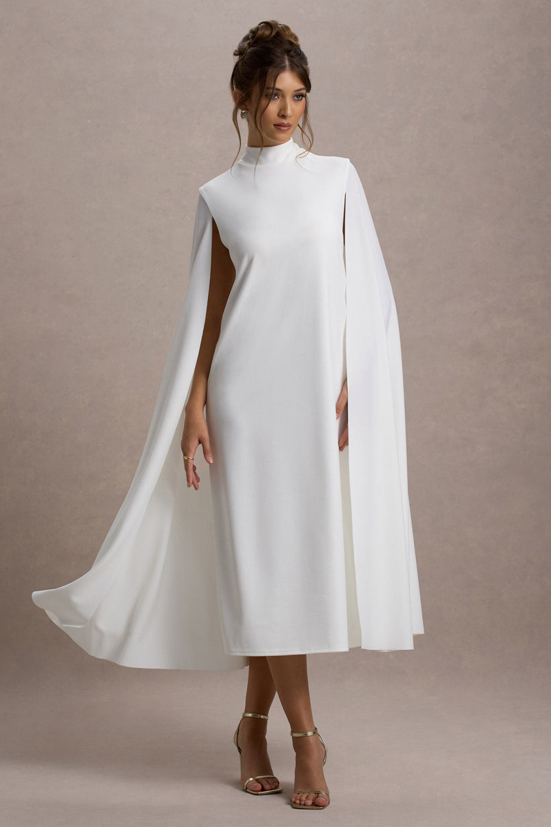Robe De Pasteur Blessume Pour Femme - Manches Longues Avec Cape, Bordure Dorée, Tissu Doux, Pour Cérémonies