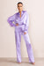 Evening Memories | Pantalon large en satin lila