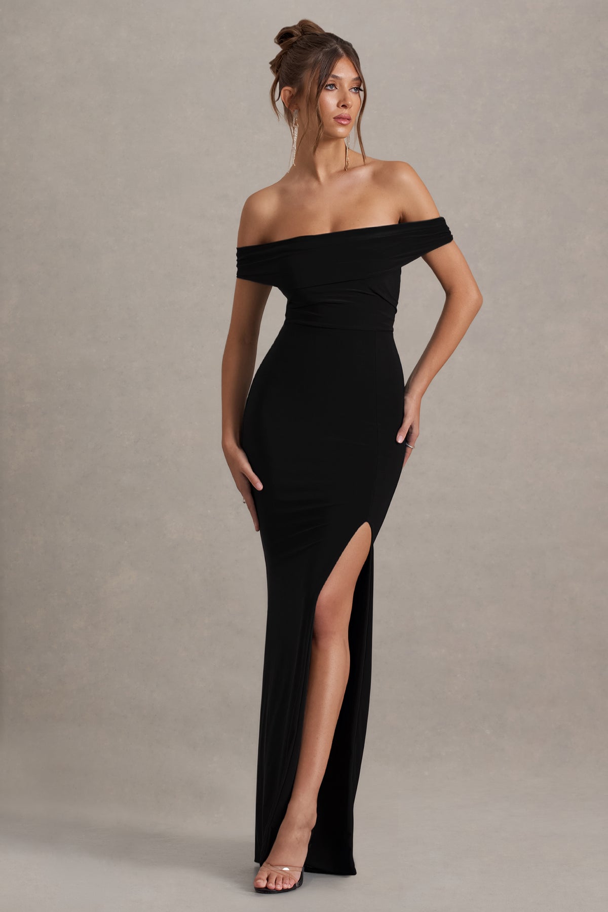 BR_CL124662002 - Law of Attraction Black Bardot Draped Split Maxi Dress0.jpg