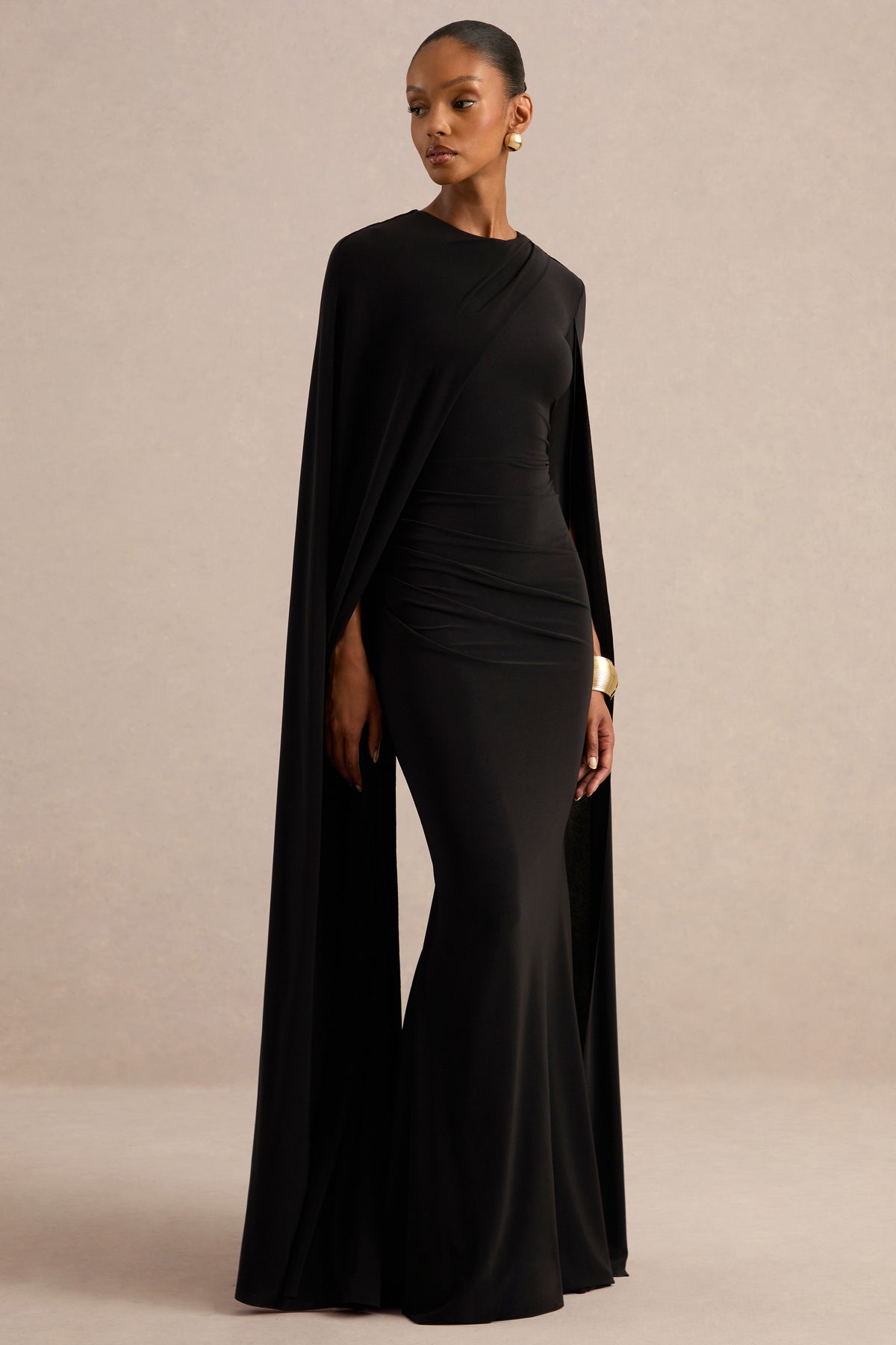 ECM_HR_CL129887002 - Magdelena _ Black Asymmetric Cape Maxi Dress1.jpg