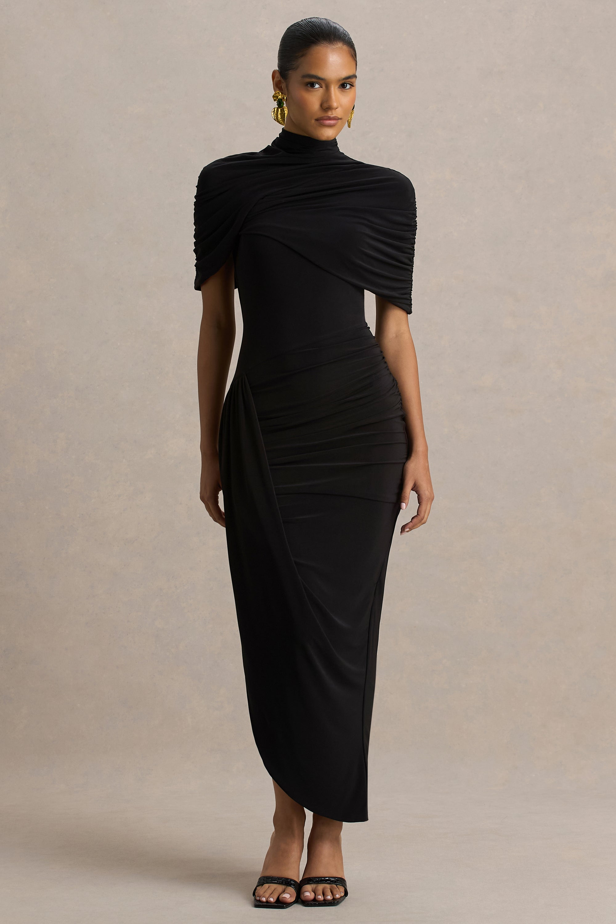 HR_CL135906002 - Enchant Black Asymmetric Twisted Cape Midi Dress 06H.jpg