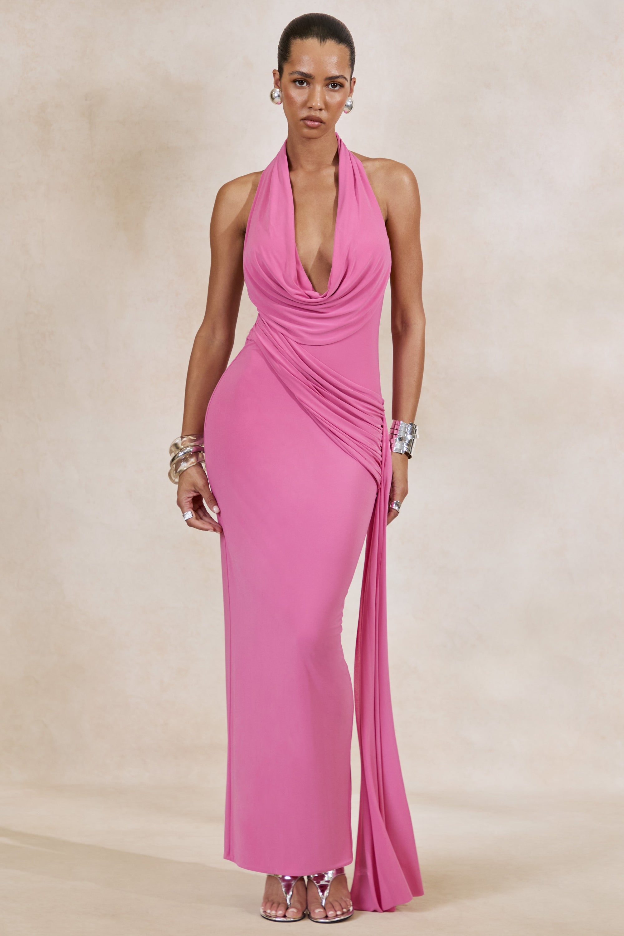 ECM_HR_CL136129084 - Maude _ Pink Plunge-Neck Ruched Maxi Dress With Sash1.jpg