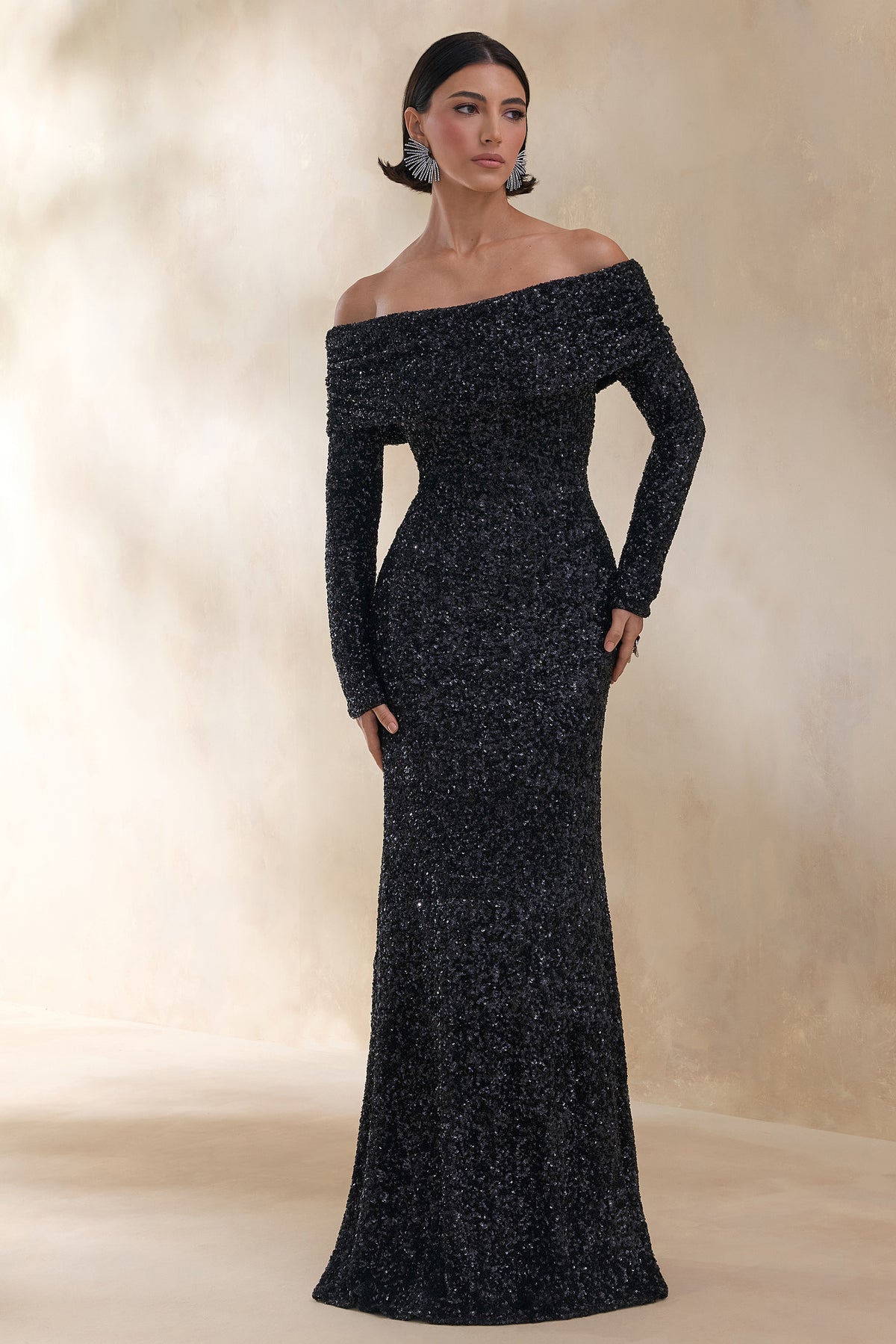 ECM_HR_CL136692002 Obsession _ Black Sequin Bardot-Neck Maxi Dress With Long Sleeves 3.jpg
