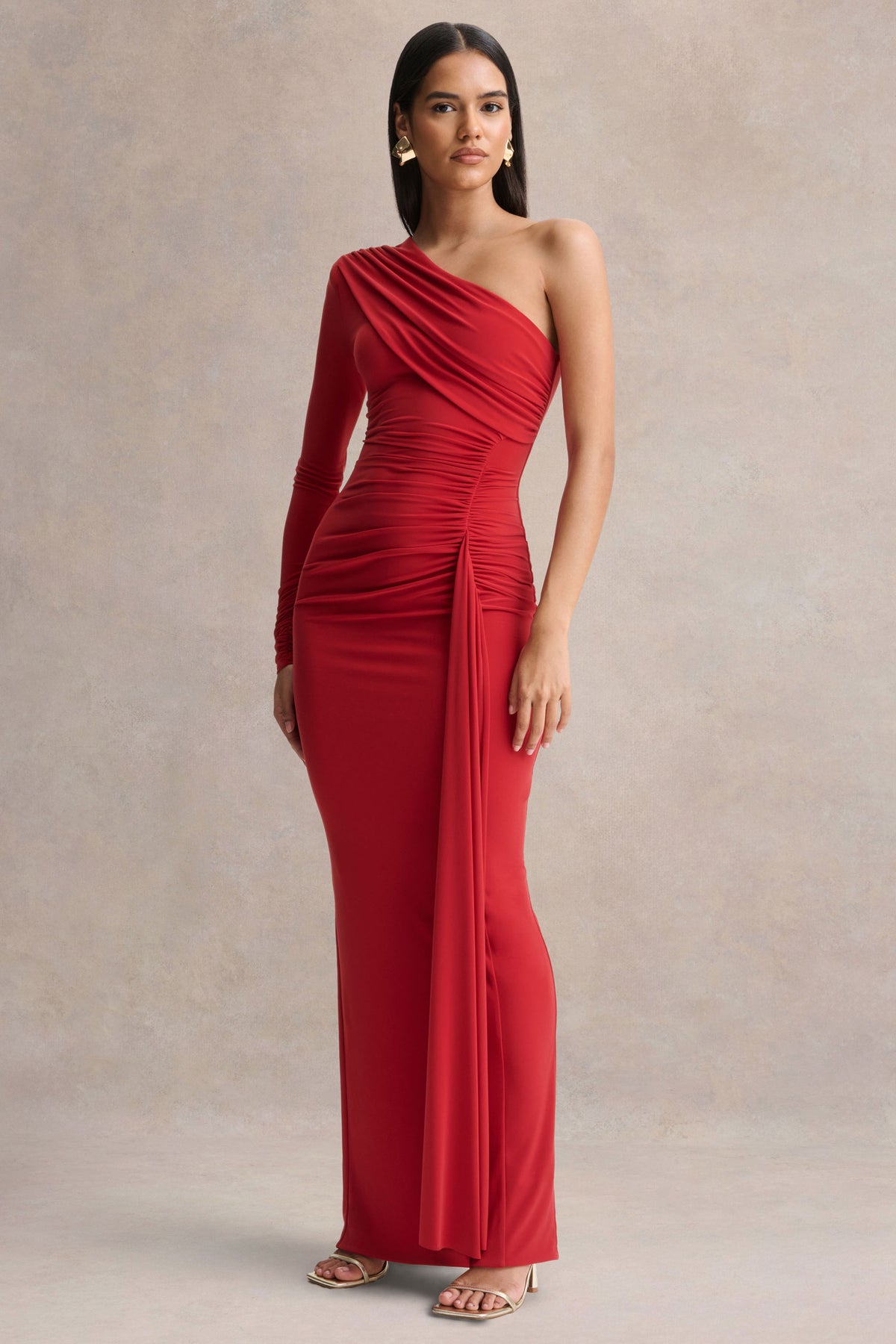 CL137109477 - Anne _ Red Asymmetric-Neck Wrapped Maxi Dress With Sash 02.jpg