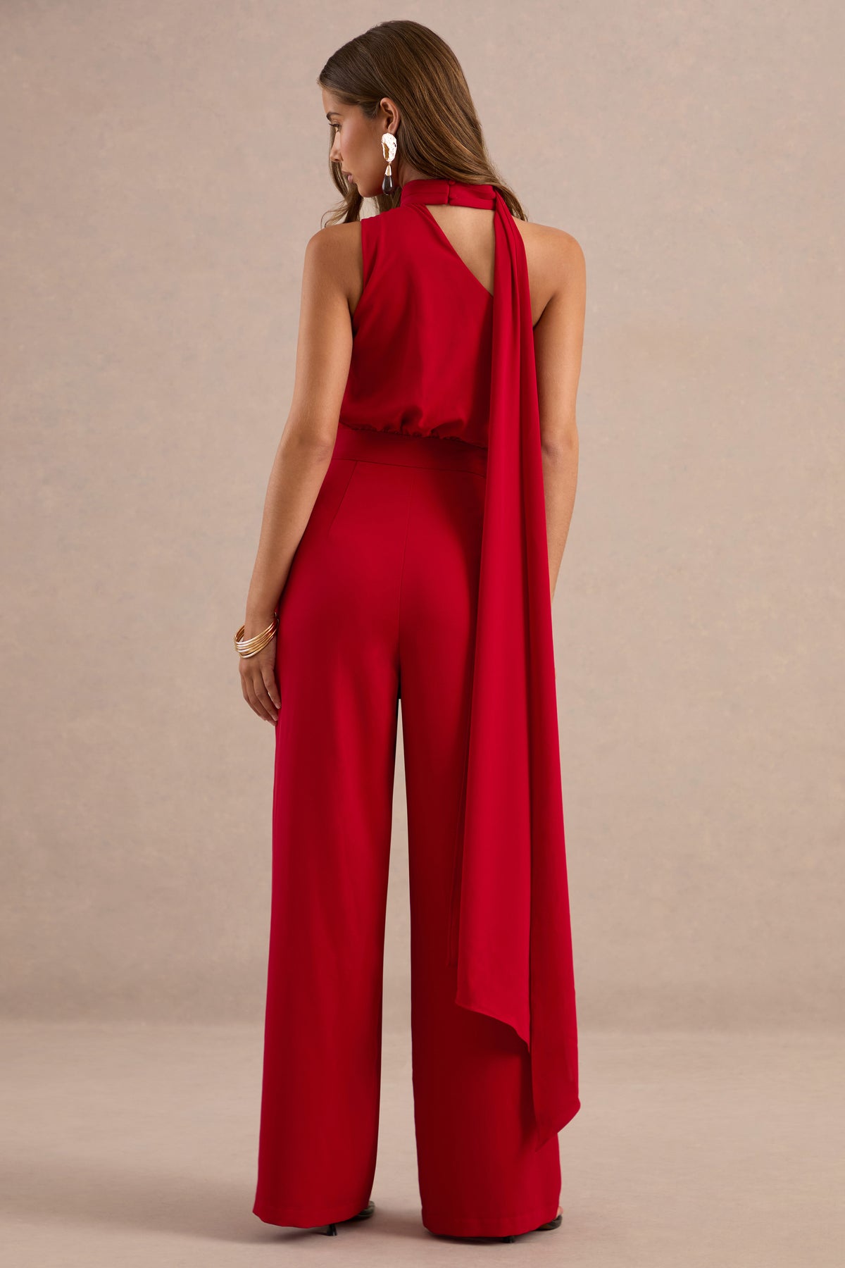 ECM_HR_CL137144100 - Gliselle  Red Asymmetric-Neck Jumpsuit With Scarf Detail5.jpg