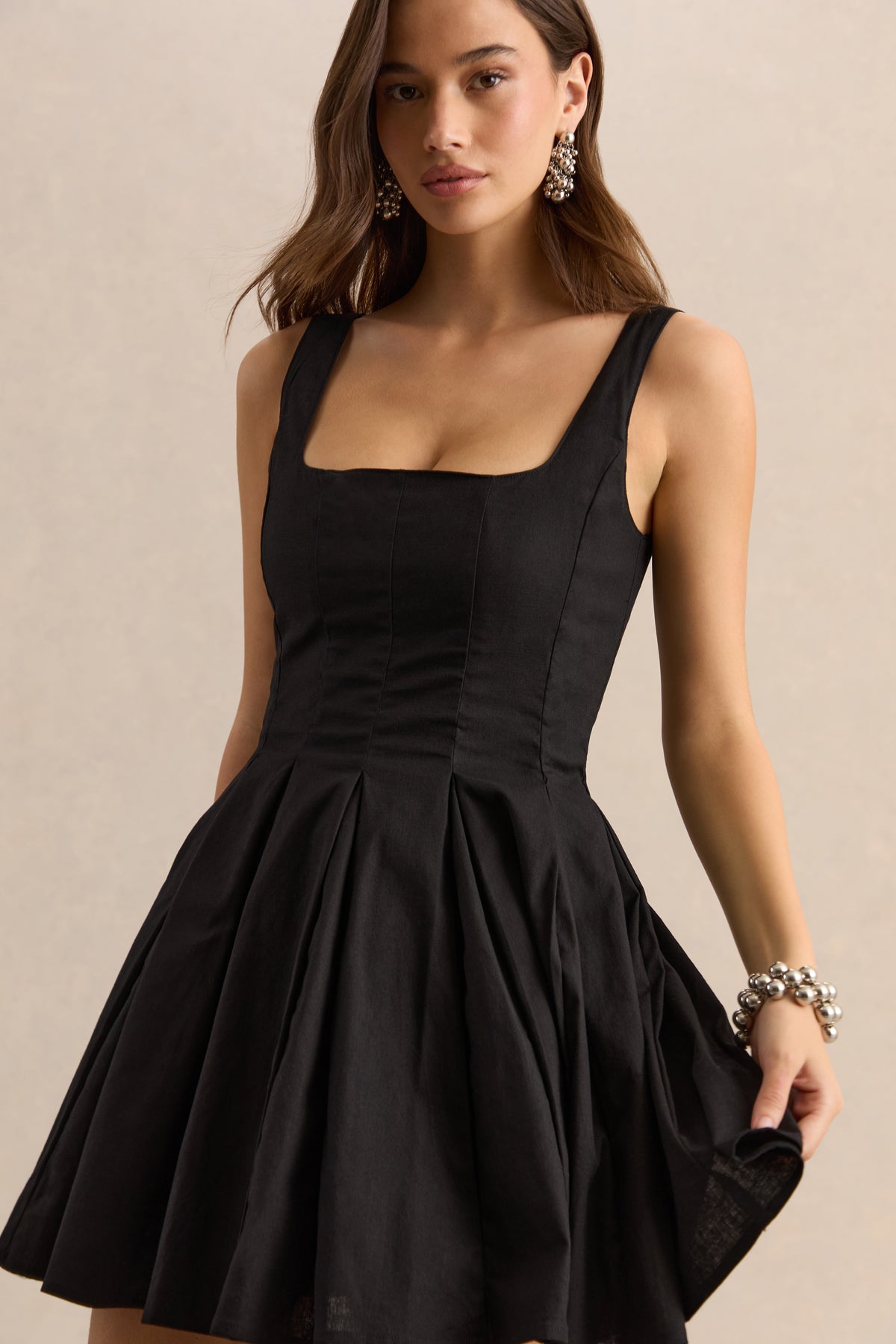 ECM_HR_CL137198001 - Brioria - Black Square-Neck Skater Mini Dress 10.jpg