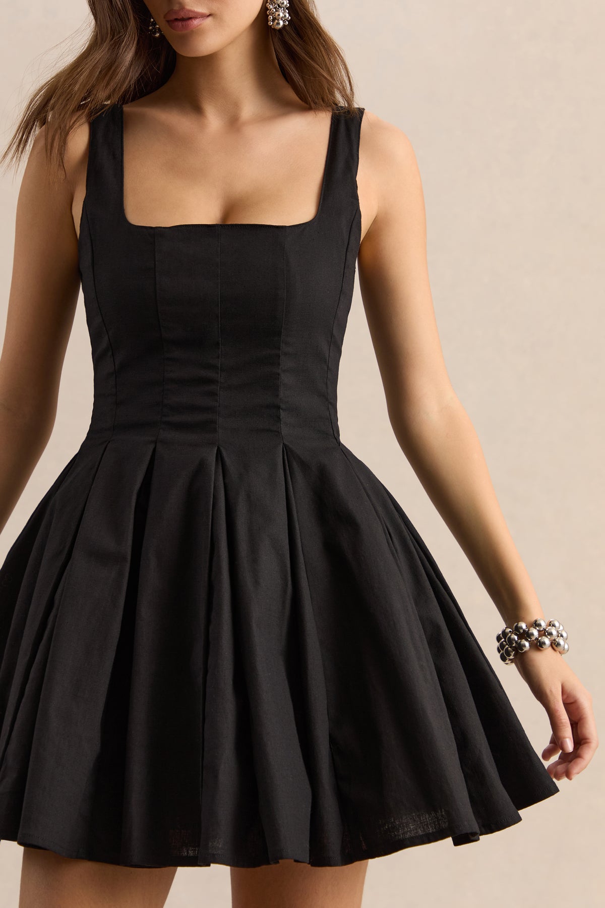 ECM_HR_CL137198001 - Brioria - Black Square-Neck Skater Mini Dress 11.jpg