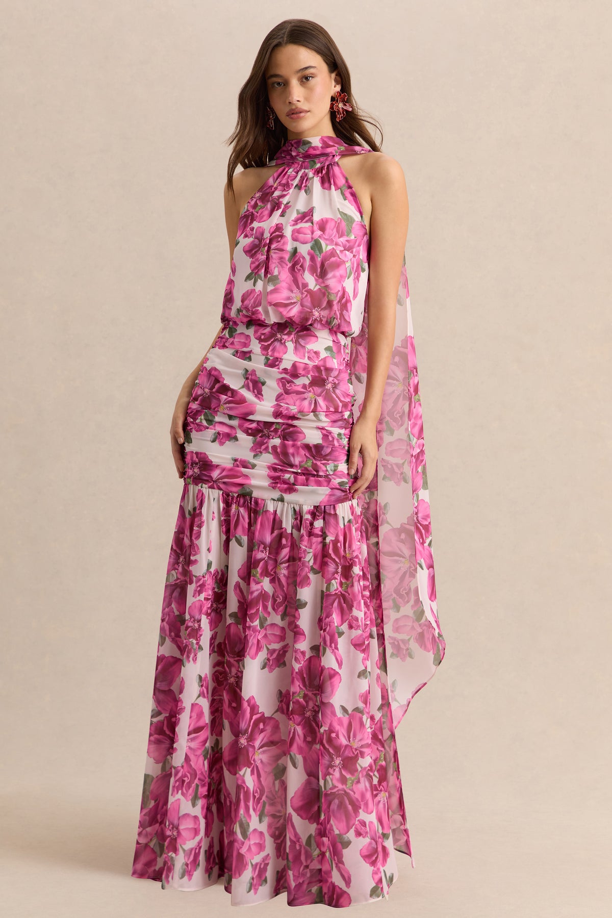 ECM_HR_CL137289084 - Veronique - Pink Hibiscus Floral Halter-Neck Maxi Dress 01_HERO.jpg