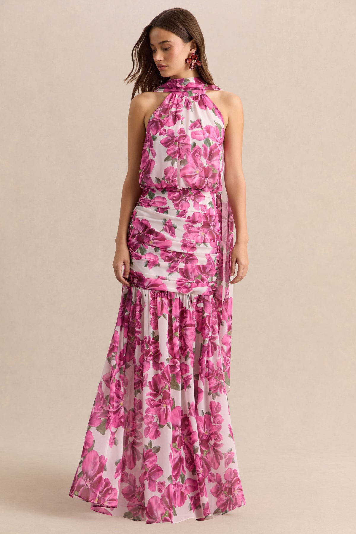 ECM_HR_CL137289084 - Veronique - Pink Hibiscus Floral Halter-Neck Maxi Dress 02.jpg