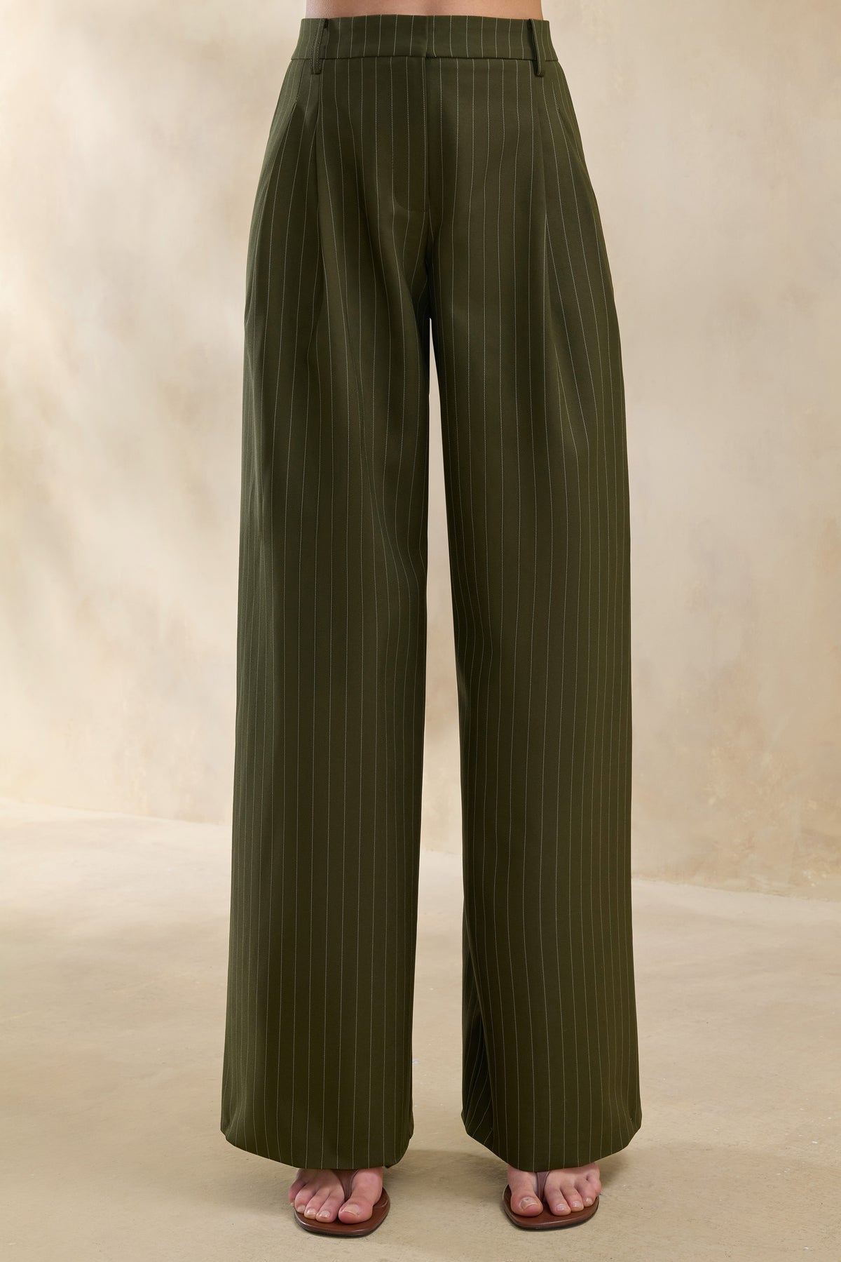 CL137643031 - Hesper | Olive Pinstripe Wide-Leg Tailored Trouser 1.jpg