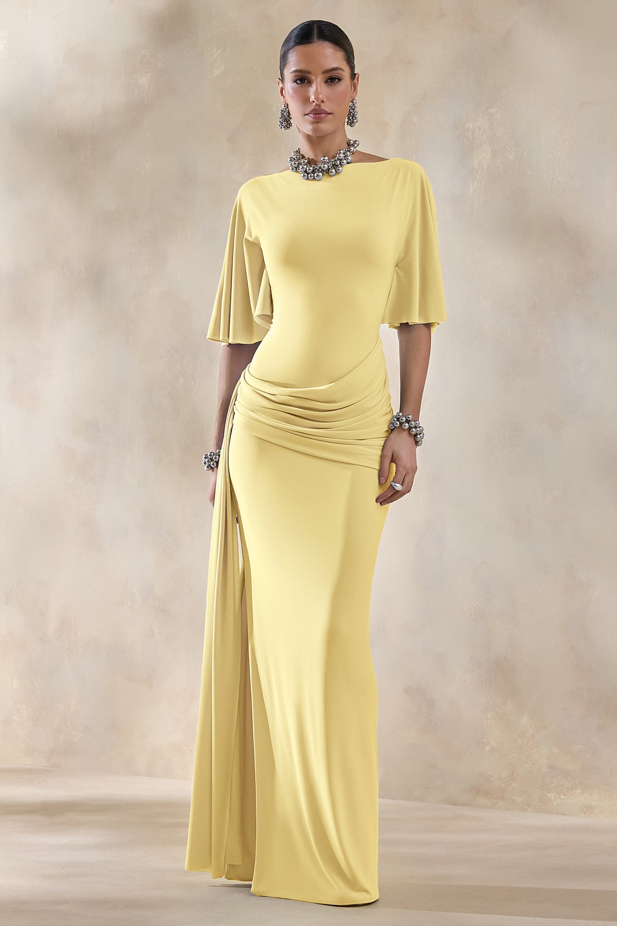 ECM_HR_CL137658121 - Emerelle | Lemon Wide-Neck Maxi Dress With Sash And Draped-Detailing 0.jpg
