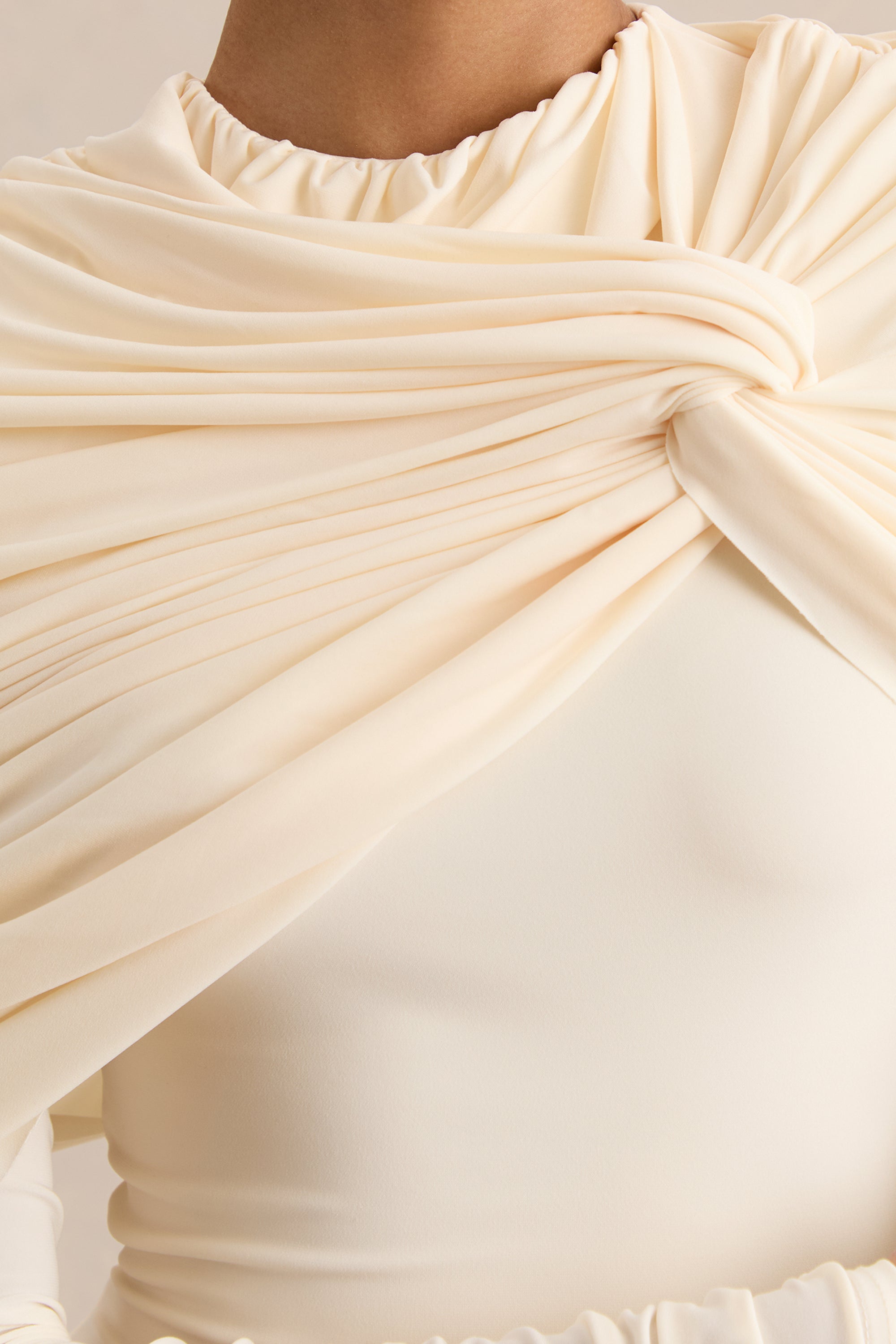 ECM_HR-CL137698111 - Evessa - Cream High-Neck Maxi Dress With Gathered-Detailing 04.jpg