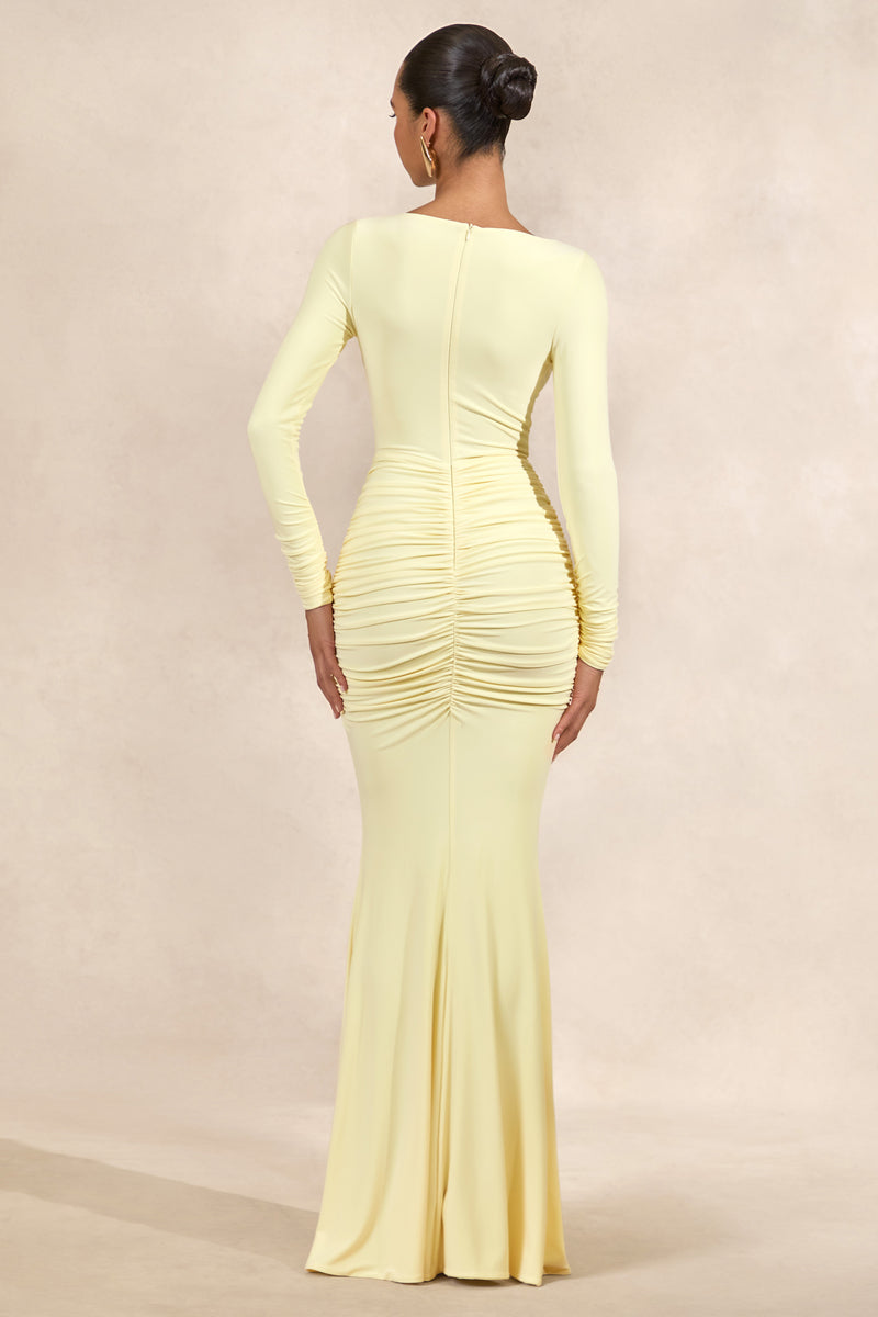 CL137848121 - Liatris _ Lemon Wide-Neck Maxi-Dress With Gathered-Detailing5.jpg