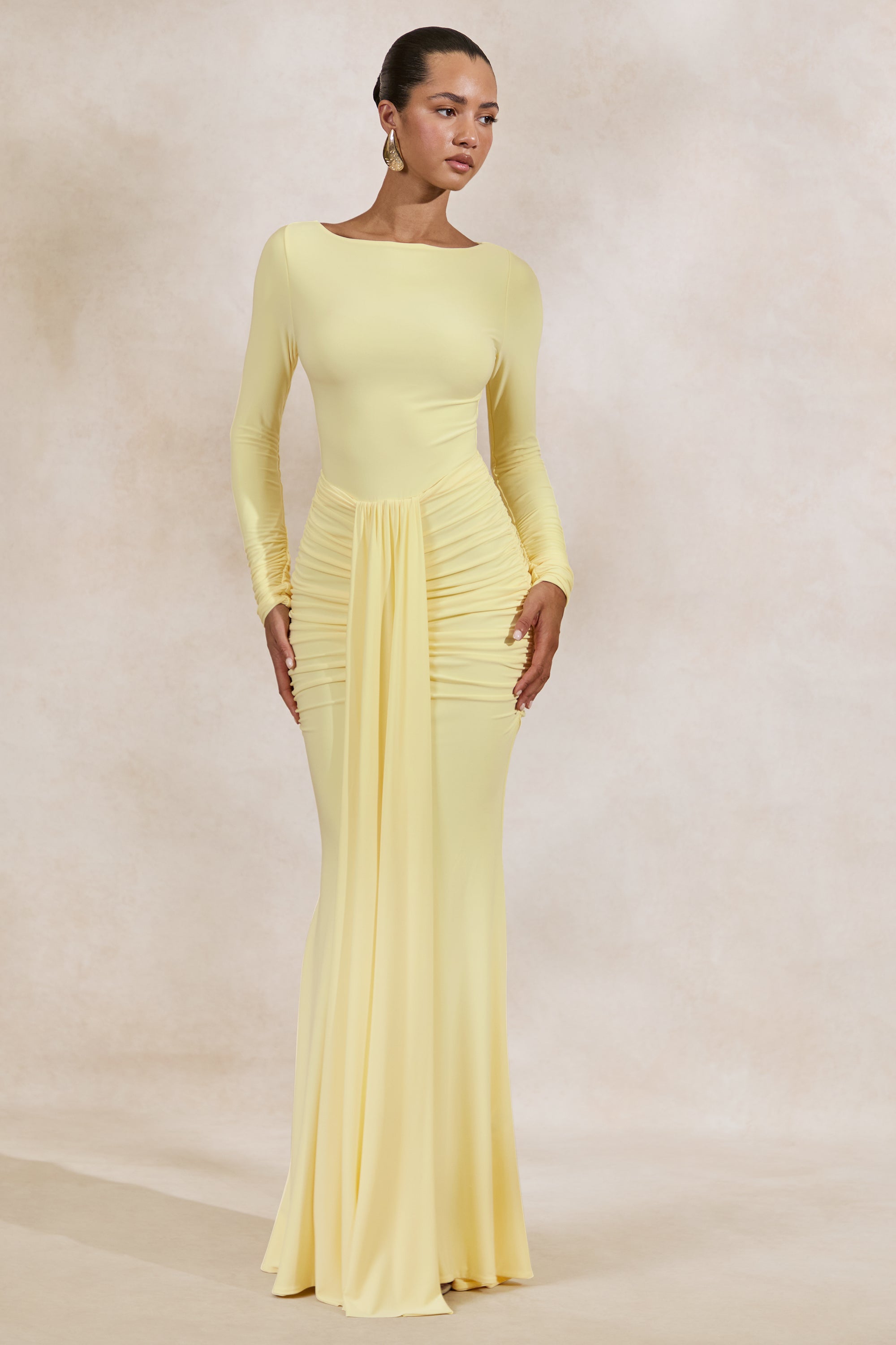 ECM_HR_CL137848121 - Liatris _ Lemon Wide-Neck Maxi-Dress With Gathered-Detailing0.jpg
