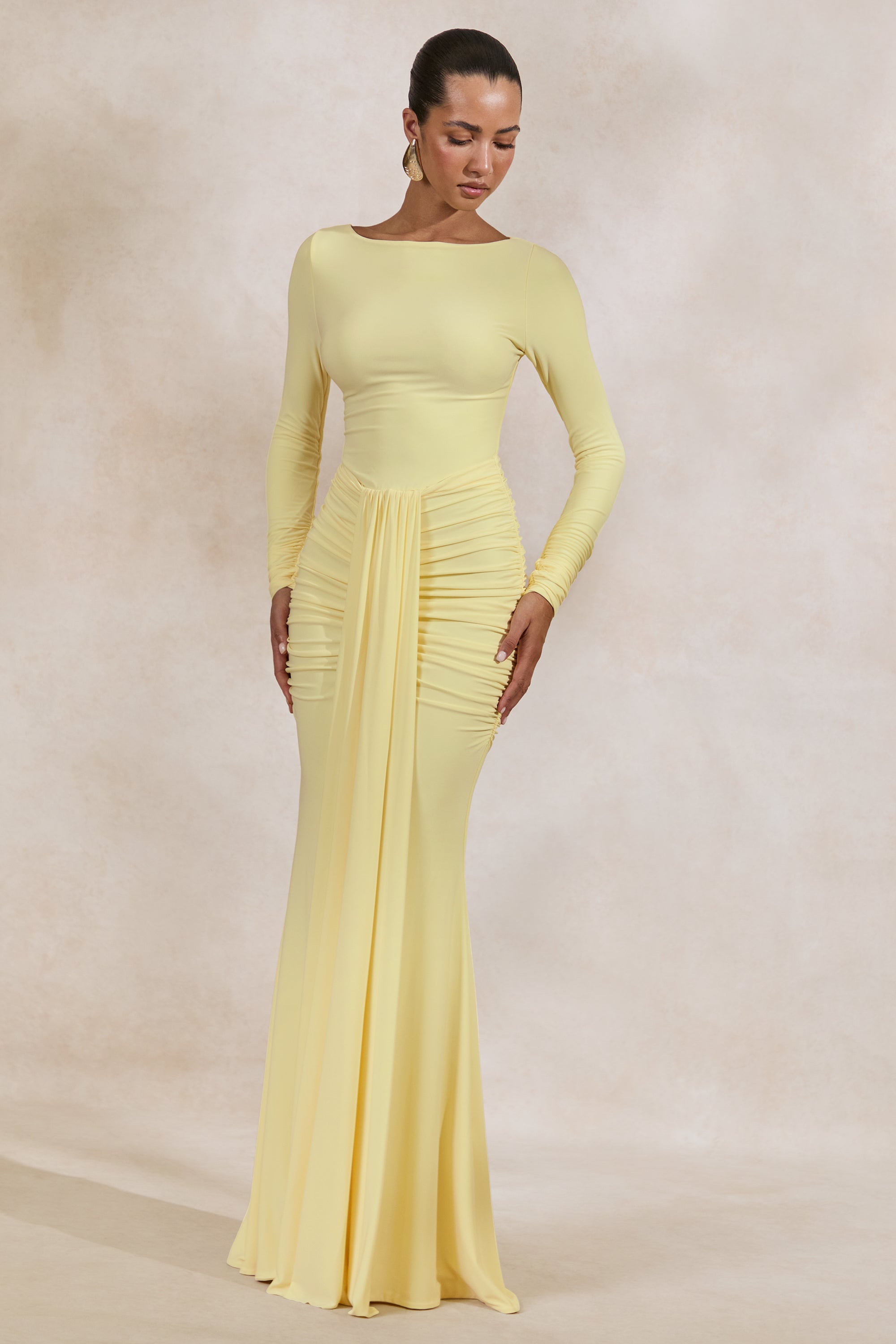 ECM_HR_CL137848121 - Liatris _ Lemon Wide-Neck Maxi-Dress With Gathered-Detailing2.jpg