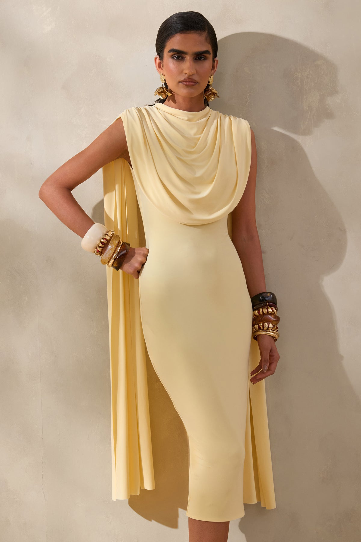 ECM_HR_CL137880121 - Lysandria | Lemon High-Neck Midi Dress With Draped-Detailing 3.jpg