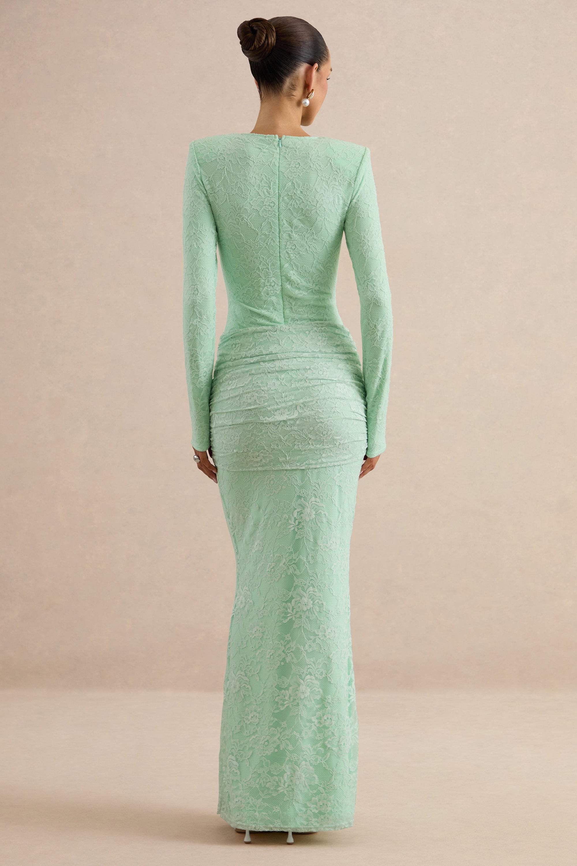 CL13796703206_CL137967032_-_Neriva_Mint_Lace_Maxi_Skirt_With_Gathered_Detailing_And_Sash_12