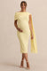 ECM_HR_CL138106121  - Braelyn Lemon Asymmetric-Neck Maternity Midi Dress With Gathered Detailing And Sash 0.jpg