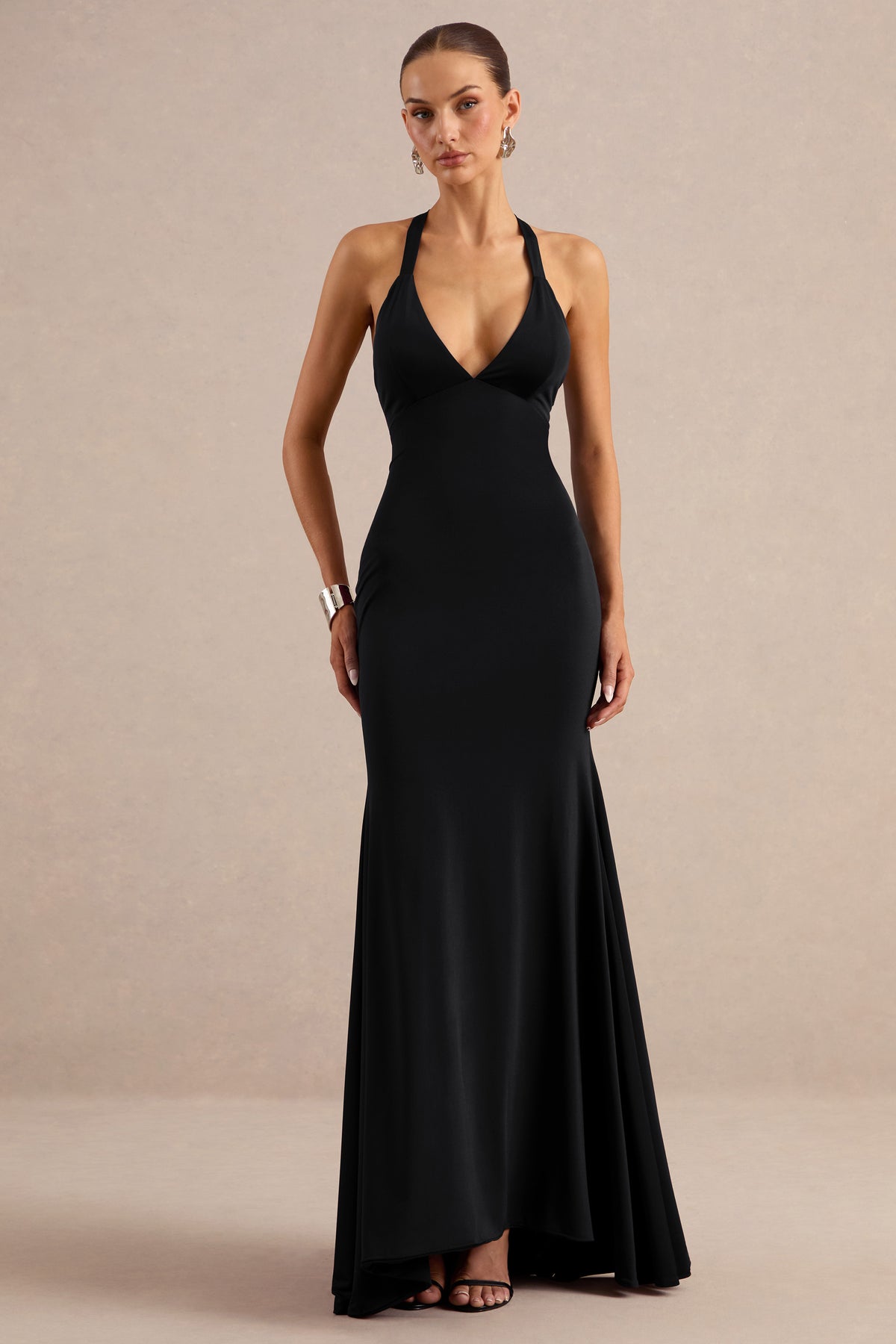 ECM_HR_CL138174001 -  Kalyna | Black Jersey Plunge Maxi Dress With Low Back1.jpg