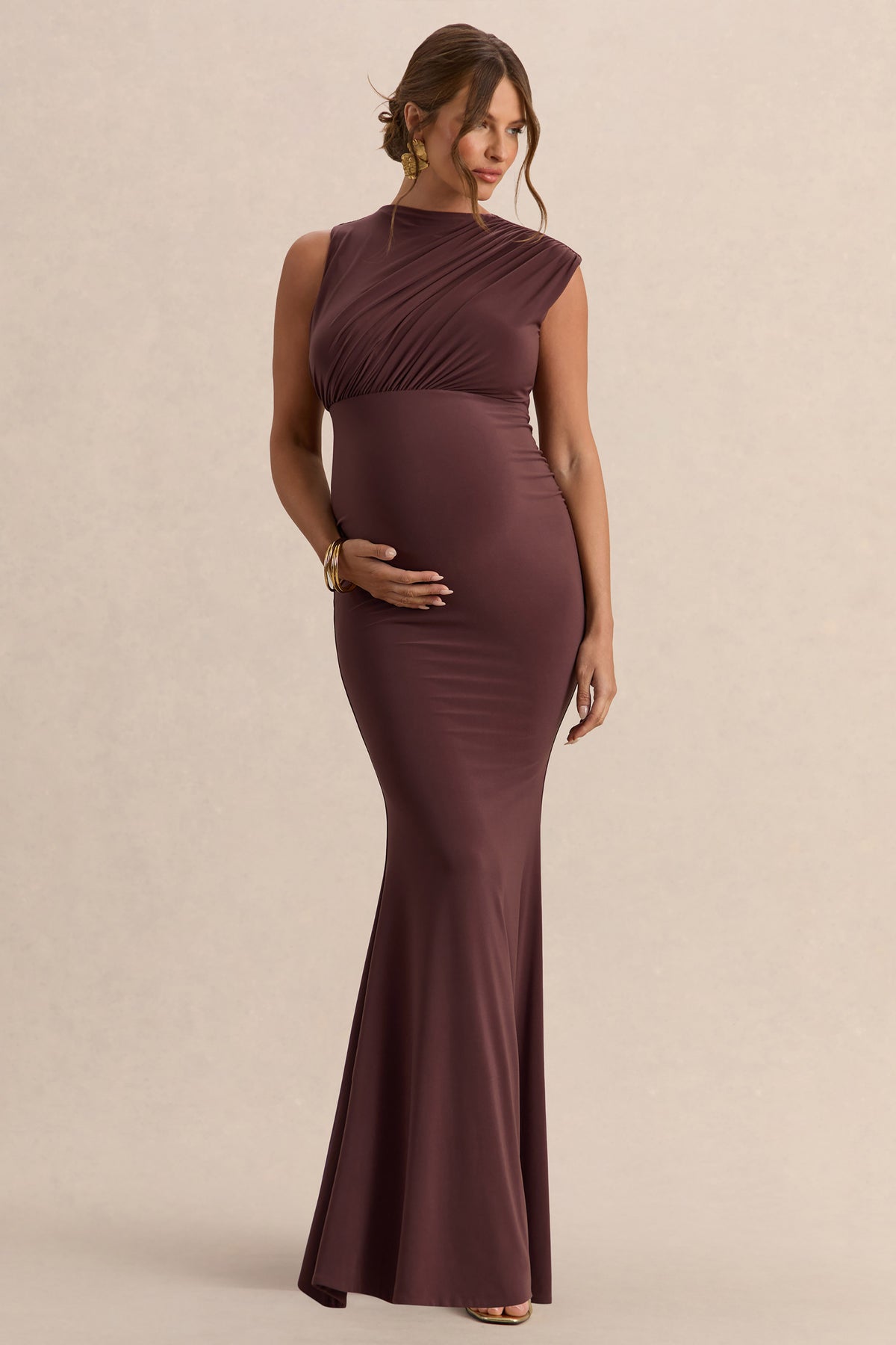 ECM_HR_CL138193022----Osanna-Dark-Brown-Wide-Neck-Maternity-Maxi-Dress-With-Ruched-Detailing-1.jpg