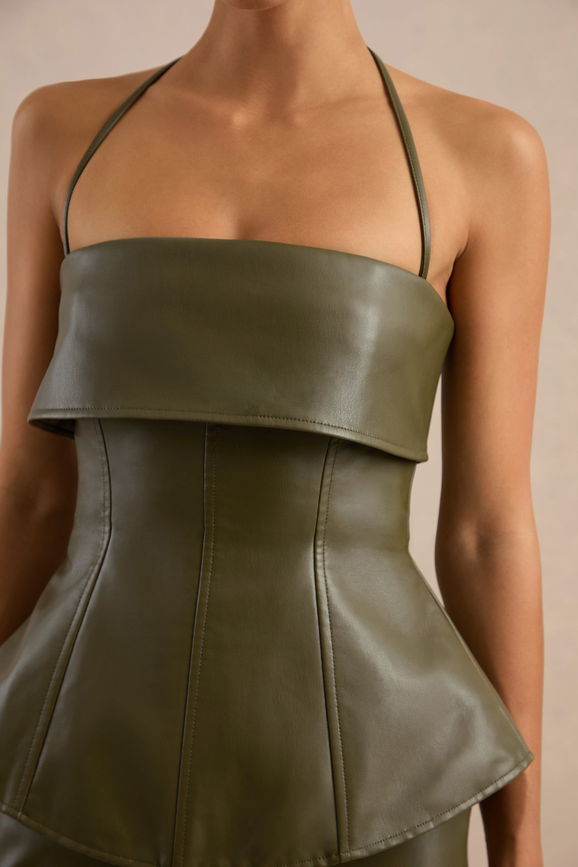 CL138273035 - Gaelina Khaki Halter-Neck Tailored Top7.jpg