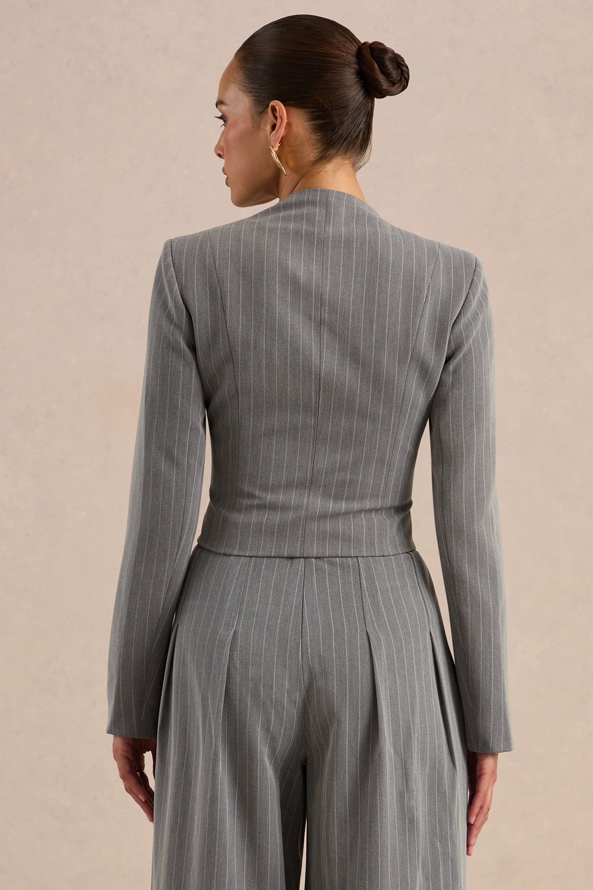 CL138277042 - Genara Grey Pinstripe Square Neck Tailored Top9.jpg