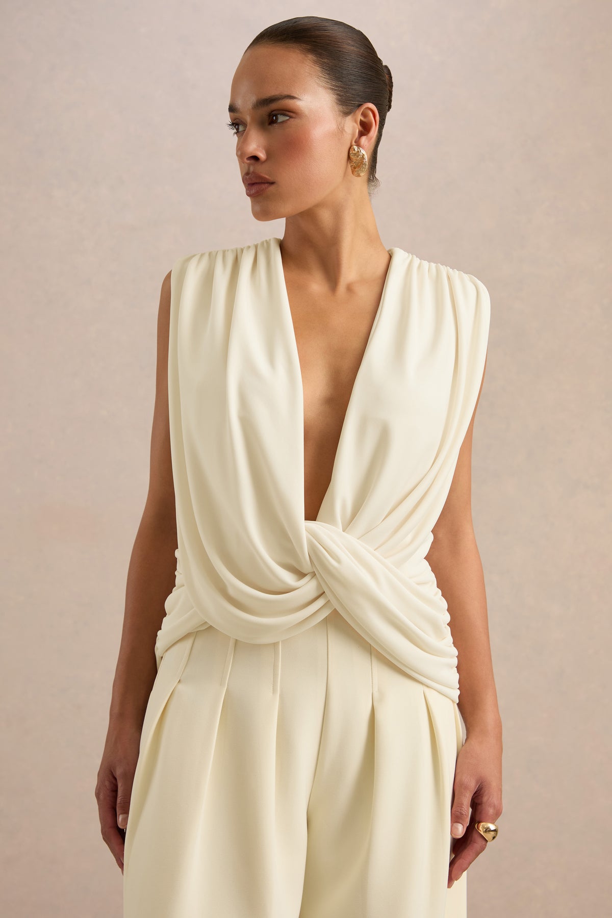 ECM_HR_CL138280111 - Larina Cream Extreme Plunge-Neck Wrapped Top3.jpg