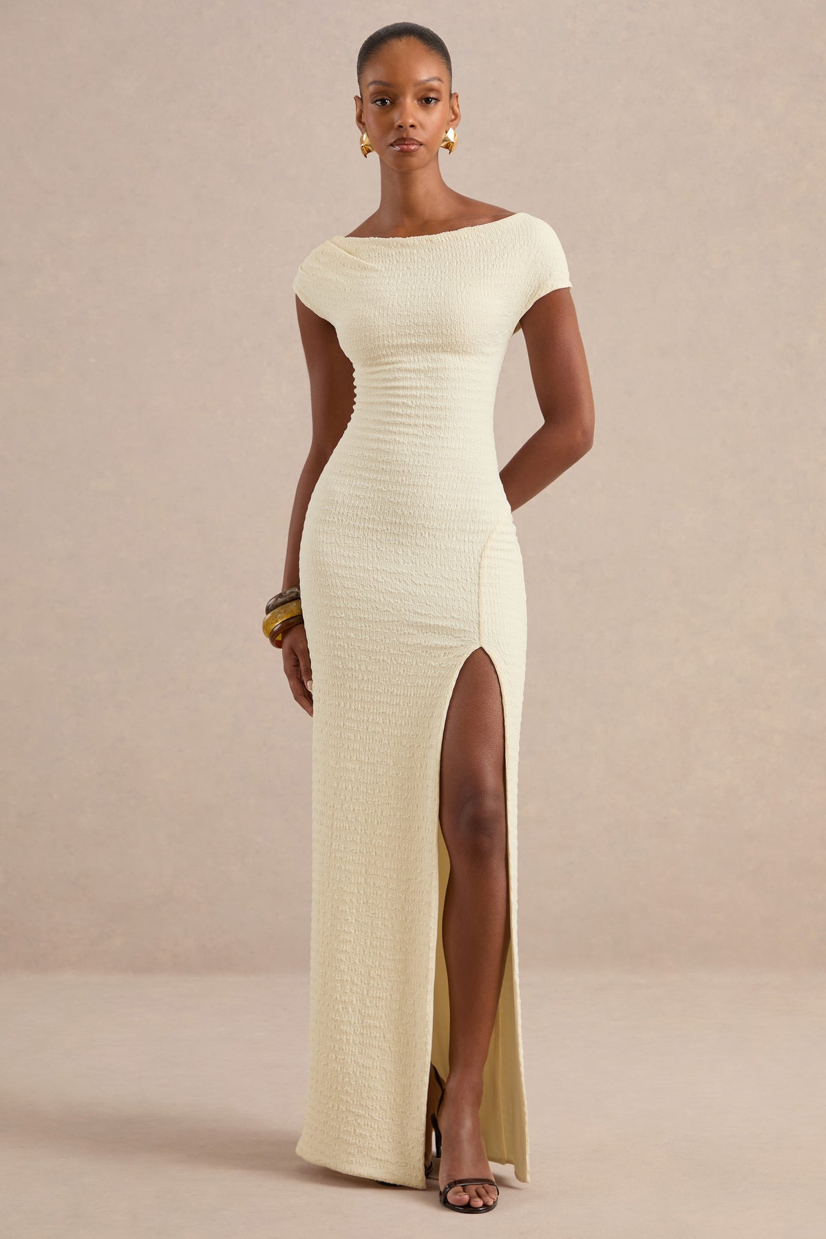 ECM_HR_CL138434111 - Aroa Cream Bardot-Neck Maxi Dress With Front High Split0.jpg