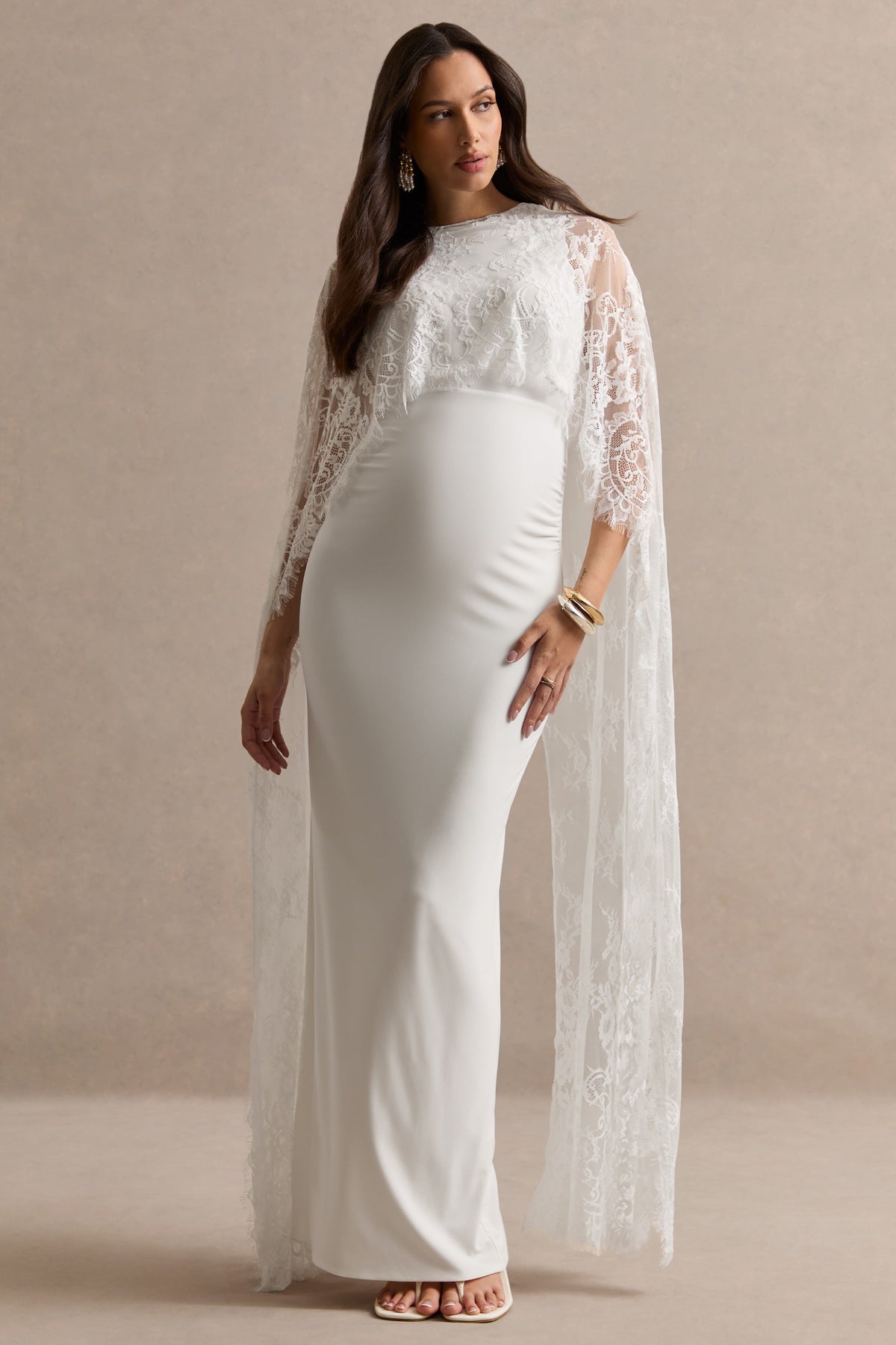 CL13847011008_ECM_HR_CL138641110---Camelina-_-White-Lace-Round-Neck-Cape-_-CL138470110---Camelina-_-White-Round-Neck-Maternity-Maxi-Dress-With-Lace-Cape-Detail2