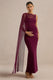 ECM_HR_CL138471102 - Camora | Burgundy Asymmetric-Neck Maternity Maxi Dress With Sheer Cape Sleeve3.jpg