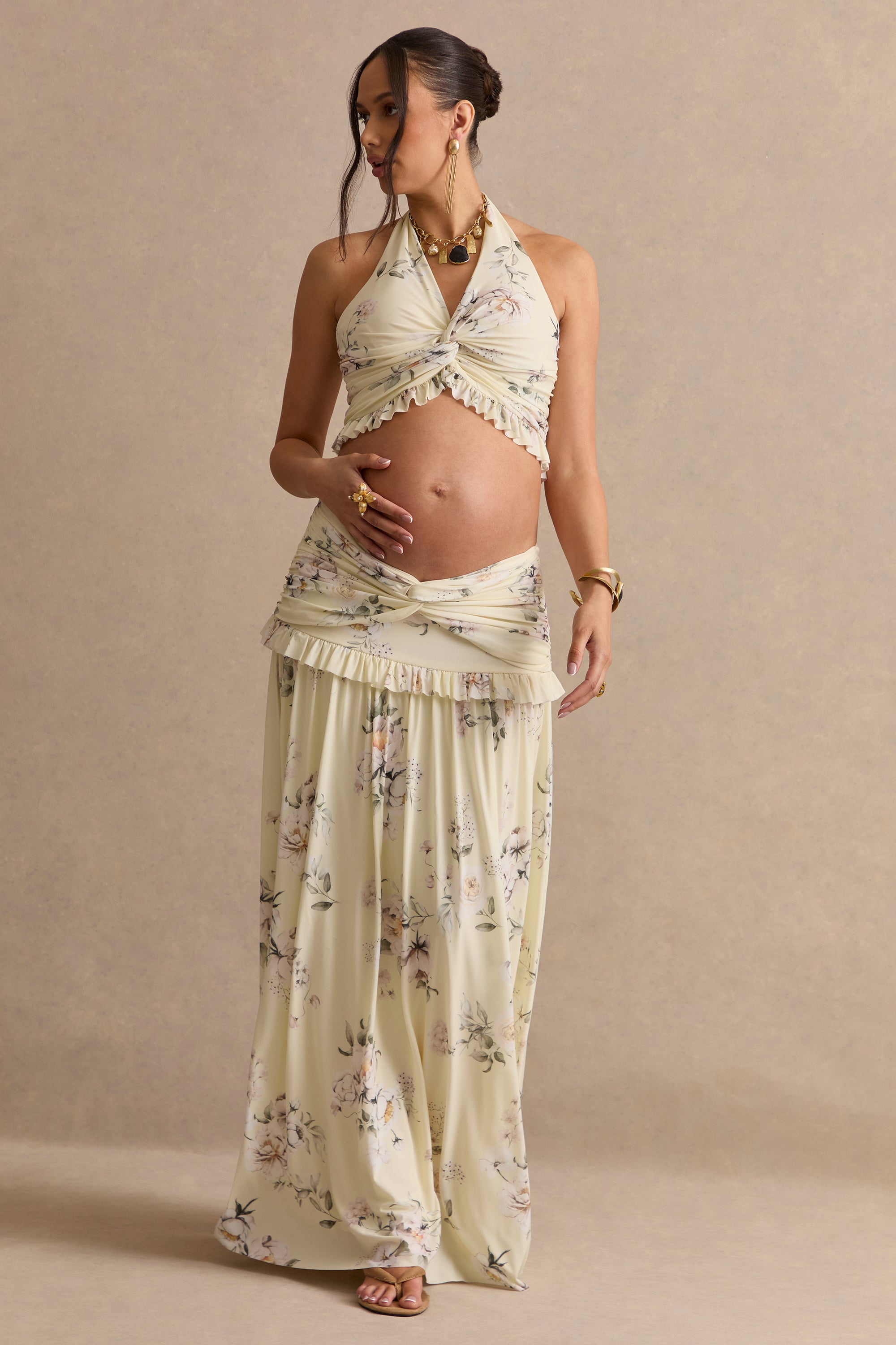 ECM_HR_CL138494124 - Clovia _ Yellow Floral Print Halter-Neck Maternity Top + CL138495124 - Clovia _ Yellow Floral Print Maternity Maxi Skirt3 copy.jpg