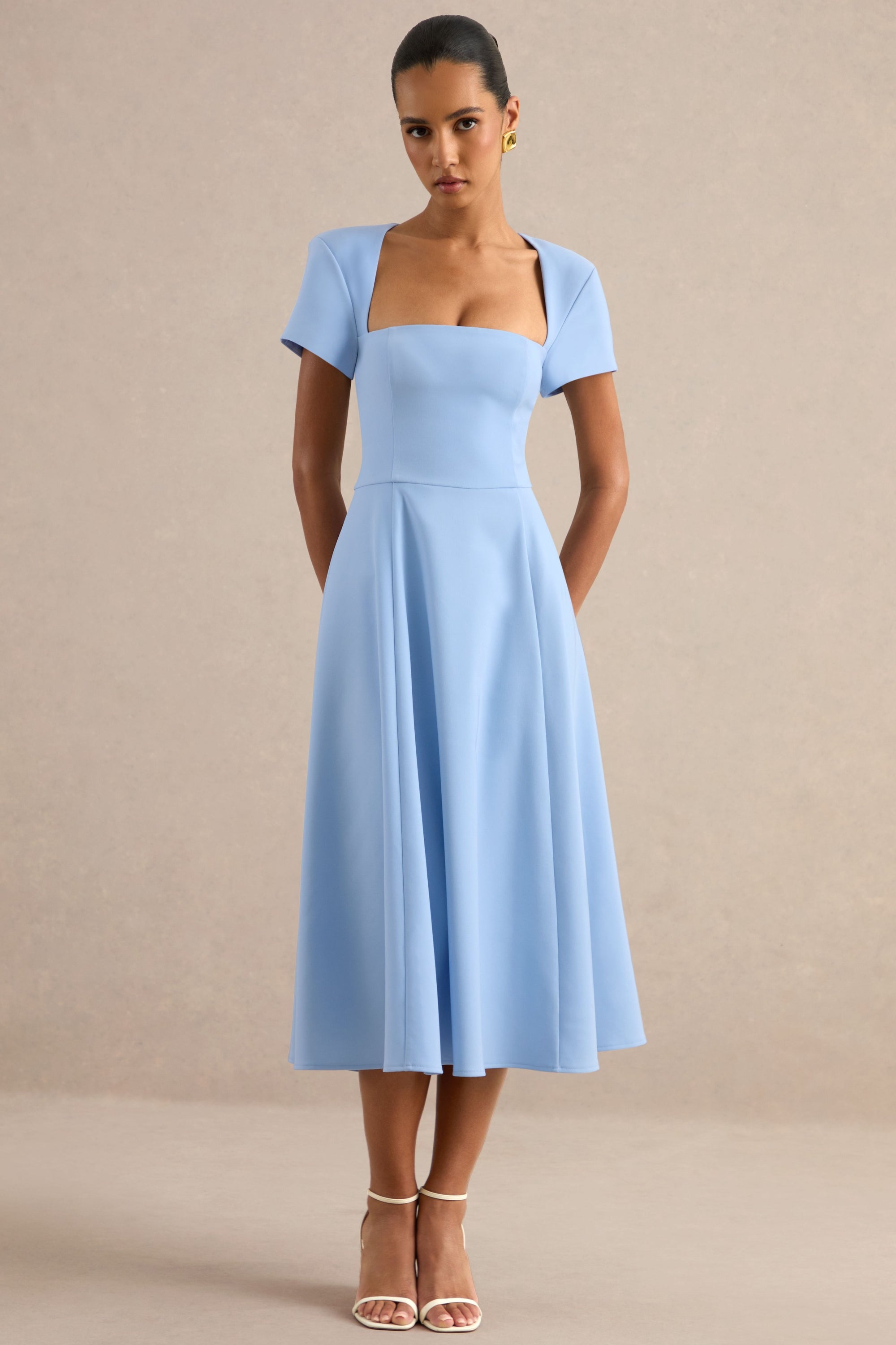 ECM_HR_CL138649013 - Donia _ Light Blue Square-Neck Midi Skater Dress 1.jpg