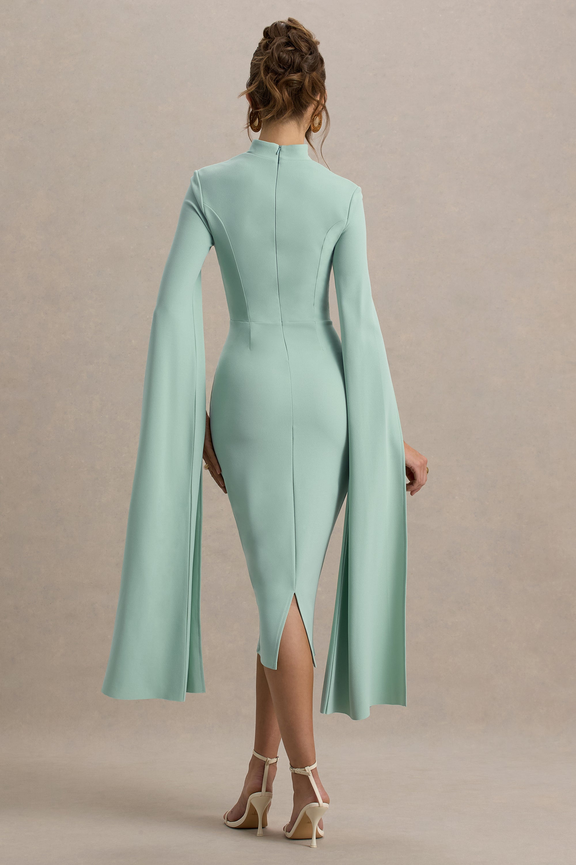HR_CL135274351 - Linden Light Green Bodycon Cape-Sleeve Midi Dress1.jpg