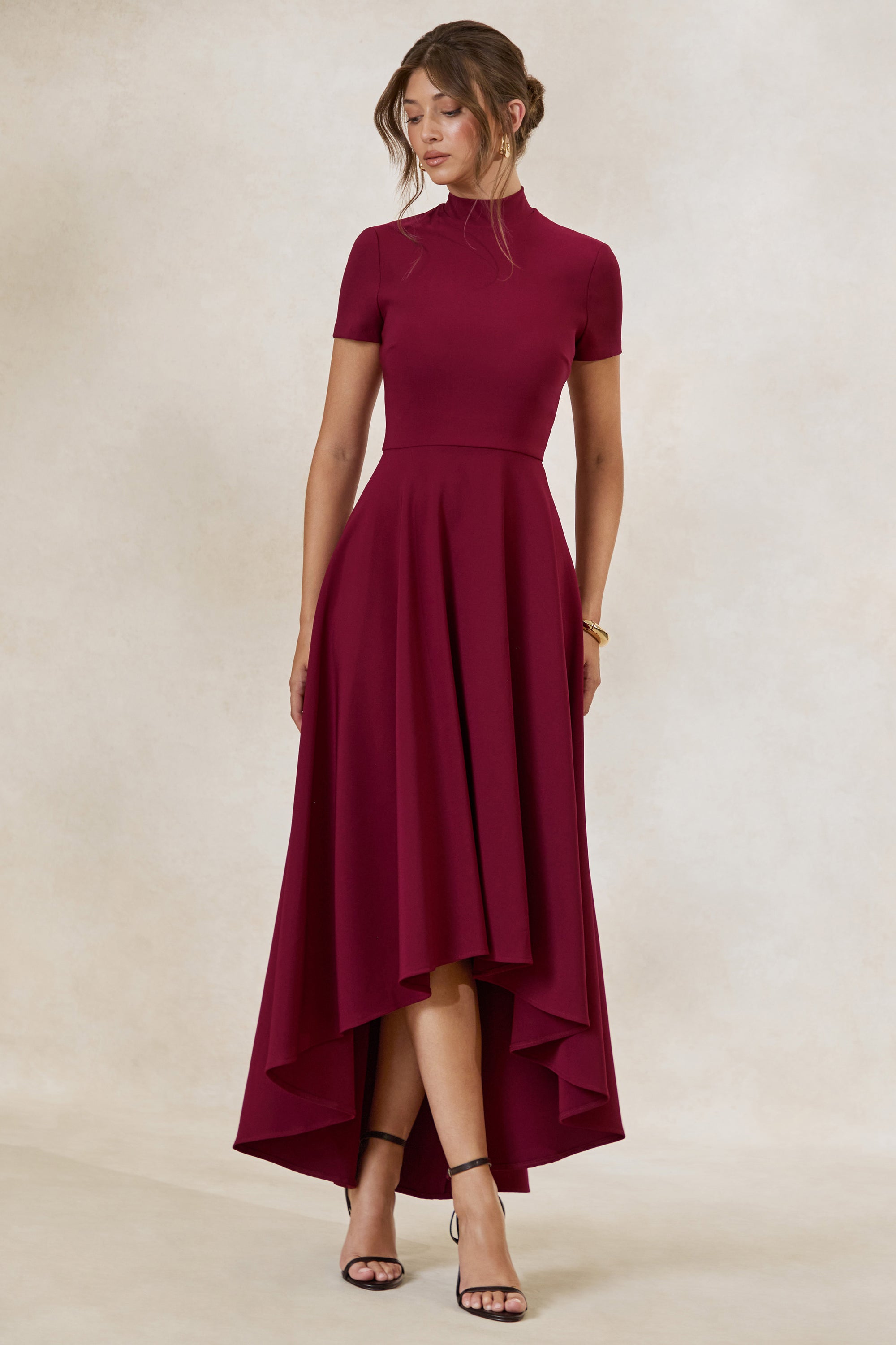 ECM_HR_CL138718101 - Bellona _ Burgundy High-Neck High-Low Midi Dress 1.jpg