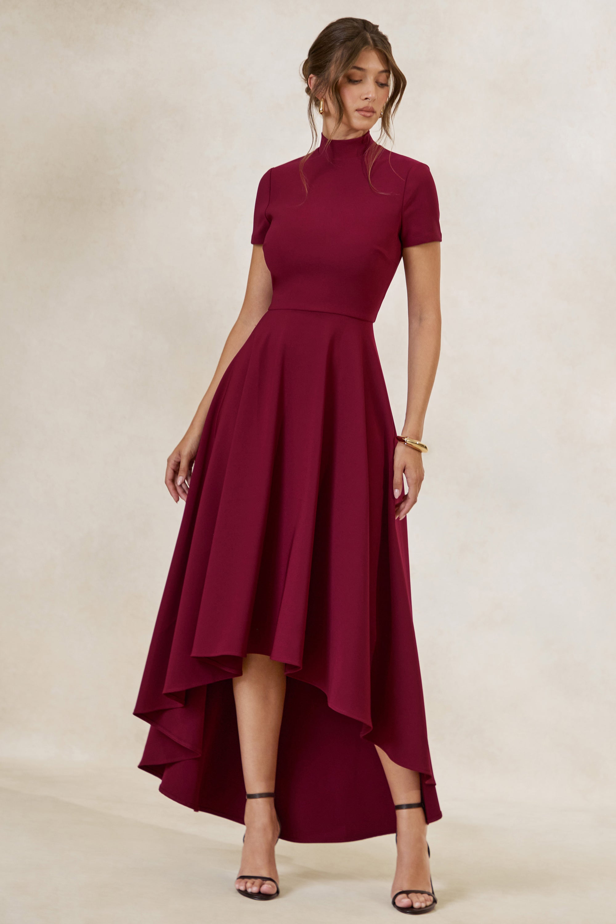 ECM_HR_CL138718101 - Bellona _ Burgundy High-Neck High-Low Midi Dress 2.jpg