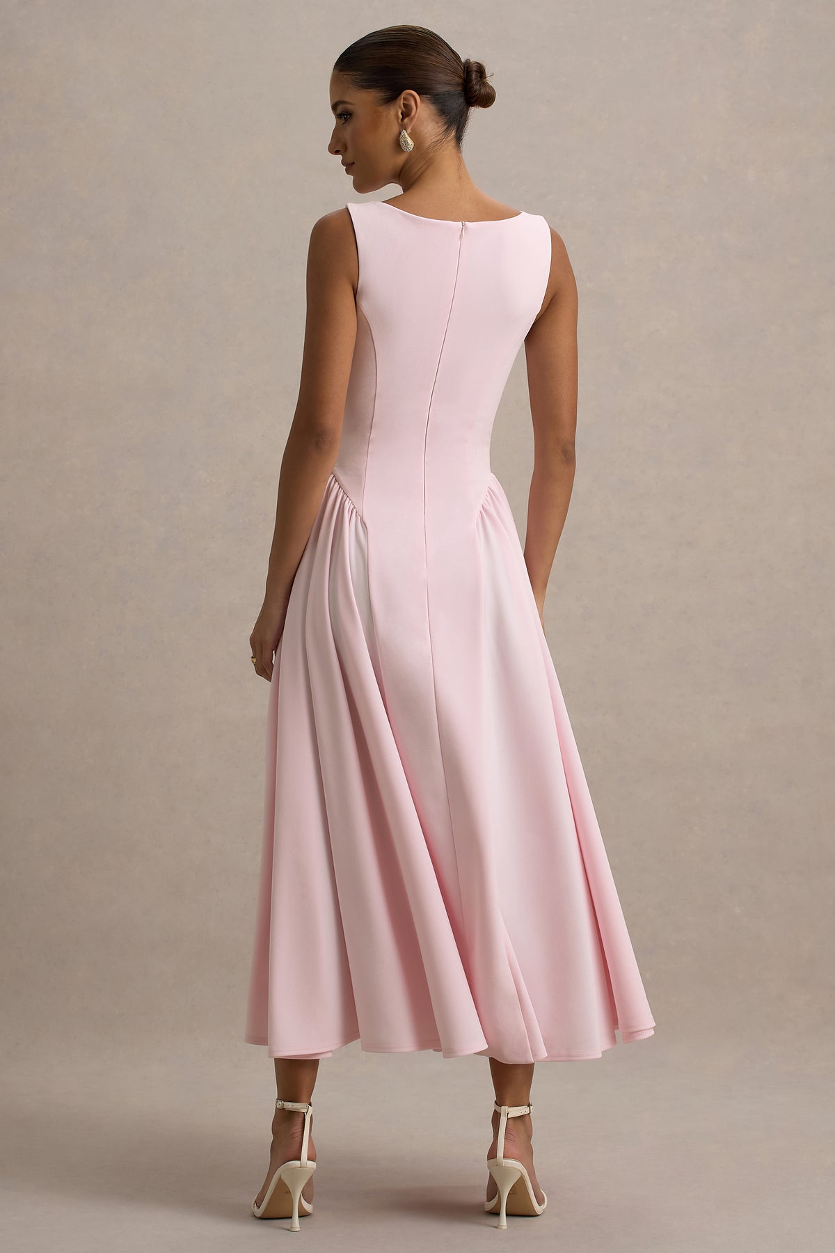 ECM_HR_CL138731081 - Muriel  - Pink Boat-Neck Volume-Hem Midi Dress 2.jpg