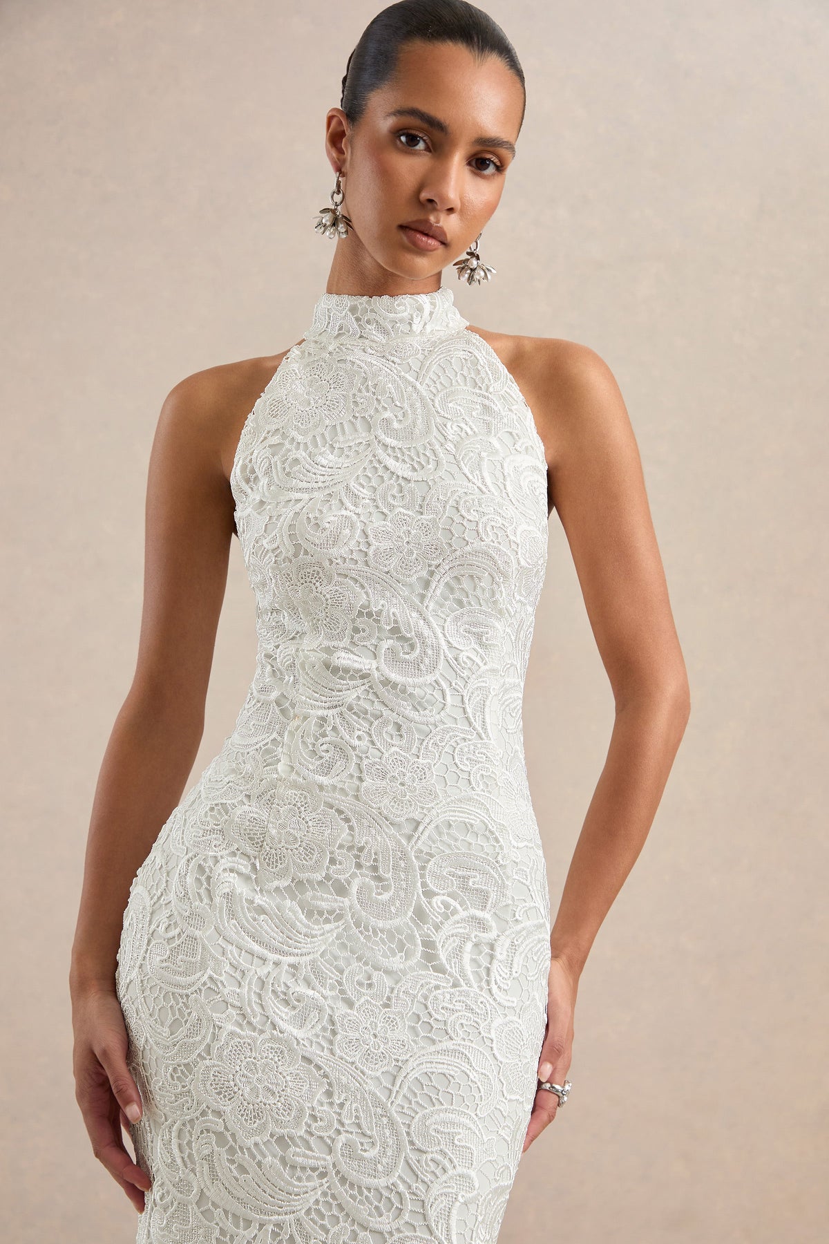 CL13917311006_ECM_HR_CL139173110_-_Devenia___White_Lace_High_Neck_Maxi_Dress_With_Low_Back_And_Back_Split3