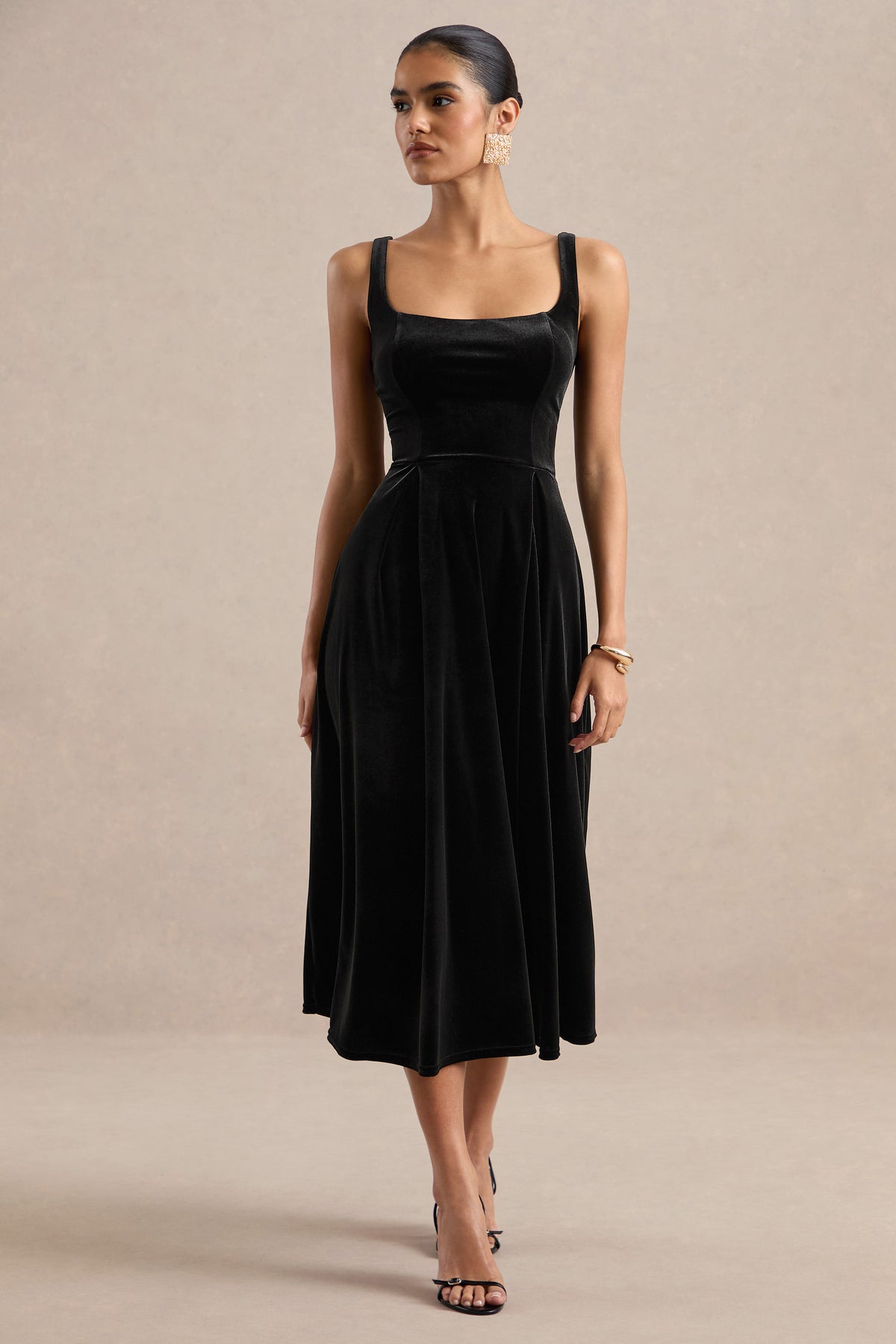 ECM_HR_CL139336001 - Zelella _ Black Velvet Square Neck A-Line Midi Dress1.jpg