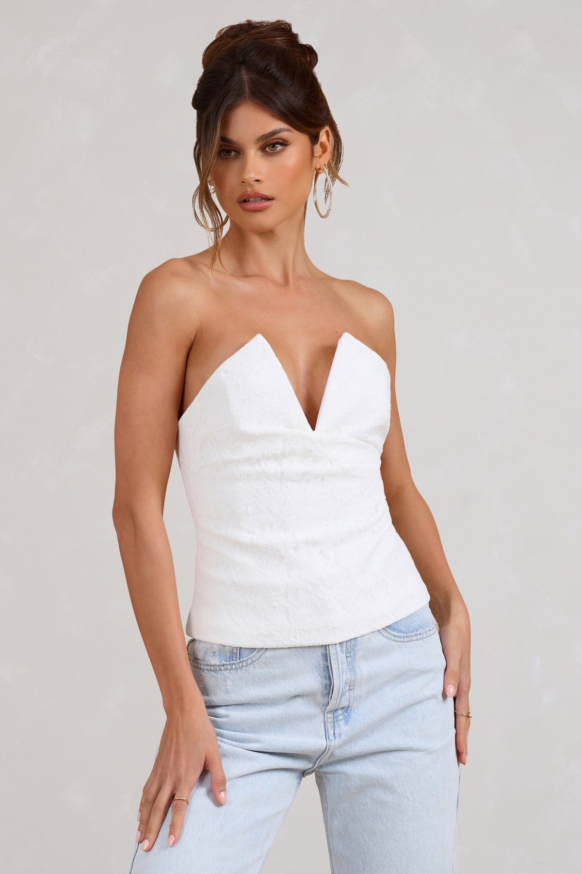 Corset top strapless shop