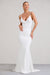 Endless Love | Robe longue blanche dos nu, noeud et queue de poisson