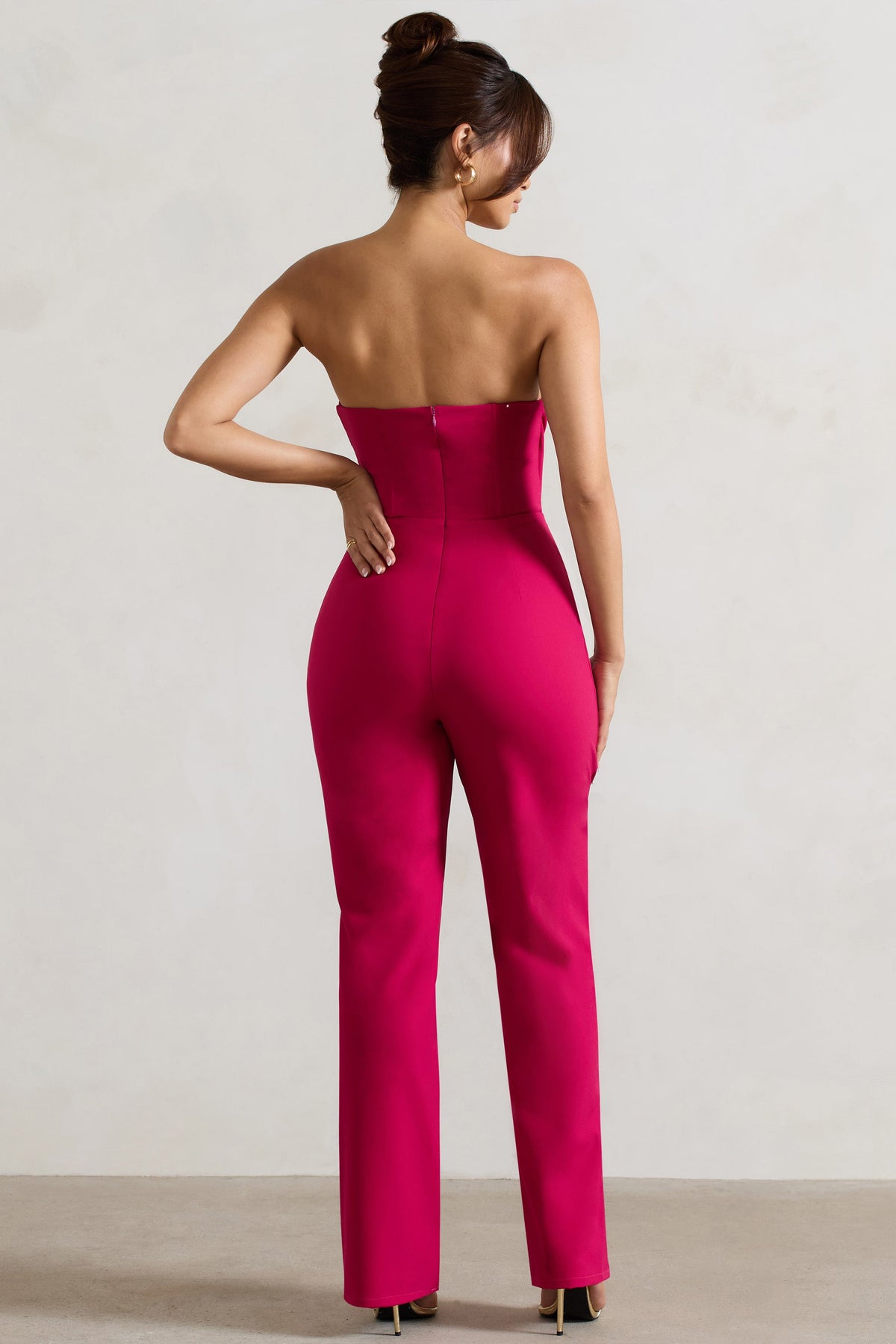 Bellezza | Combinaison large rose corset bandeau