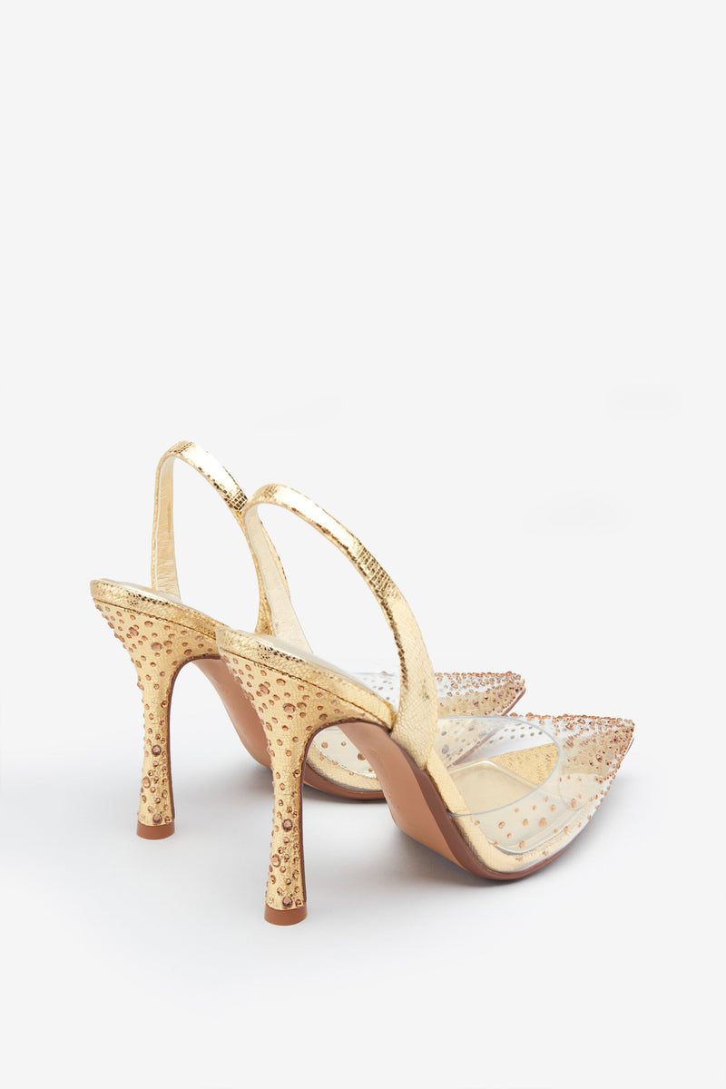 Talons Aiguilles Delicacy - Strass "Diamant" Argenté - Taille US 10 (Femme) - Occasion