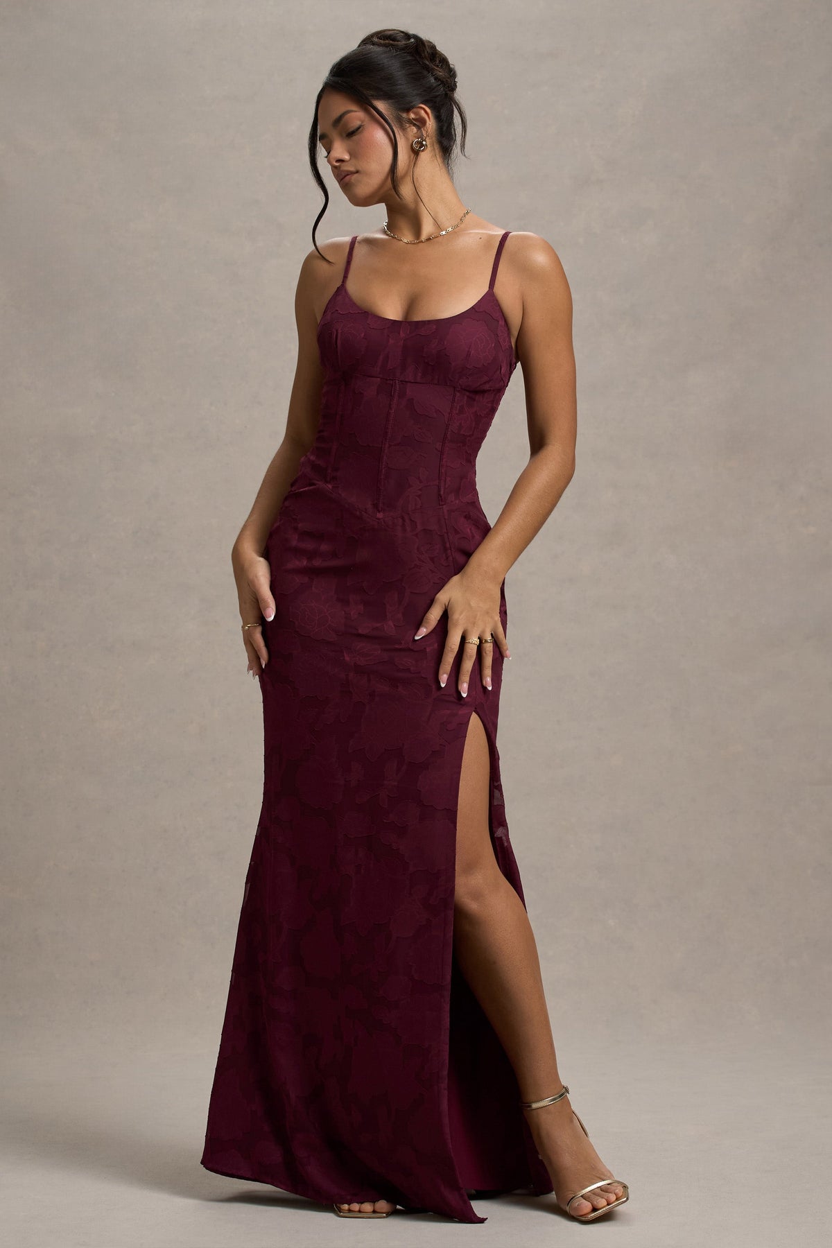 Robe dentelle prune top
