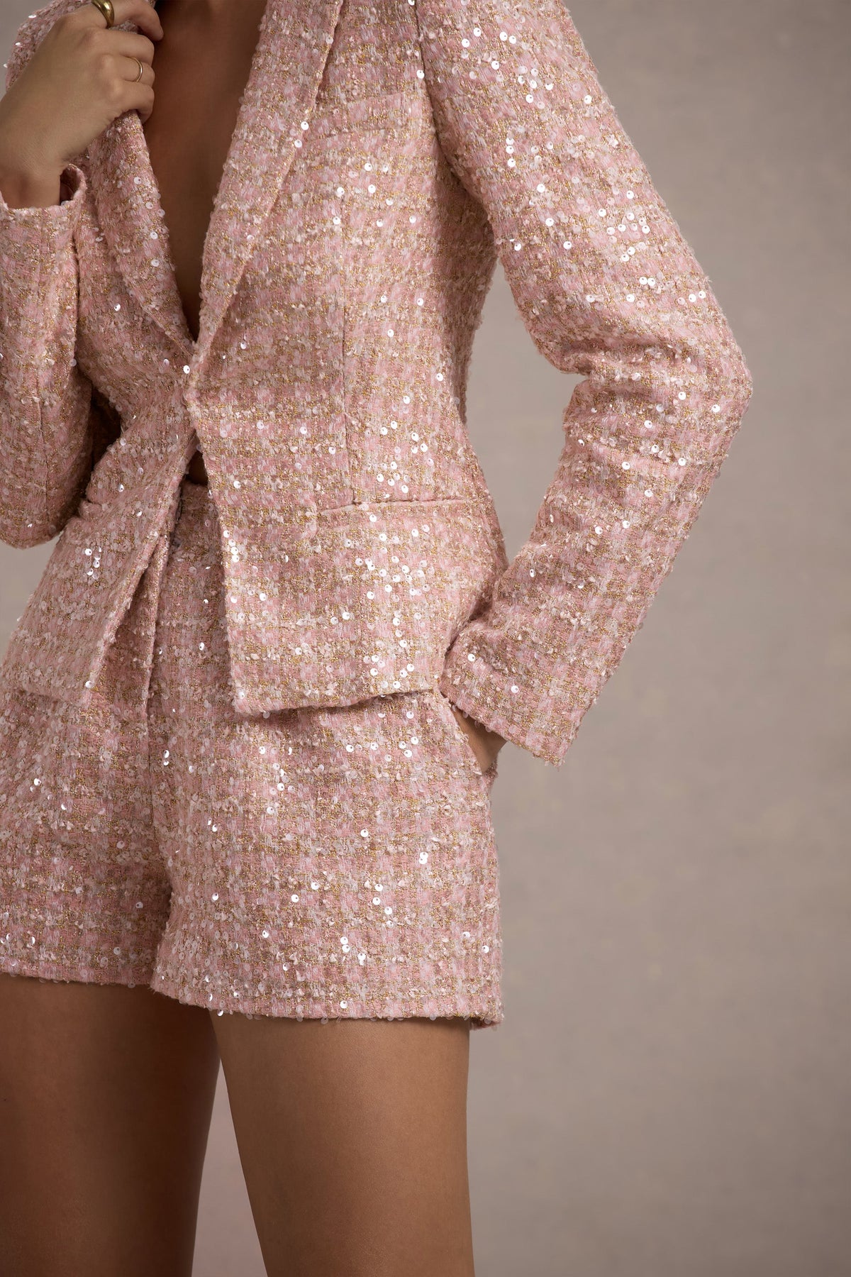 Marena | Blazer tailleur rose blush