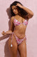 Sweep | Bas de bikini en imprimé rose perlé