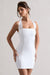 Soul | Mini-robe moulante blanche à encolure haute