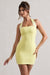 Soul | Mini-robe moulante jaune citron à dos nu